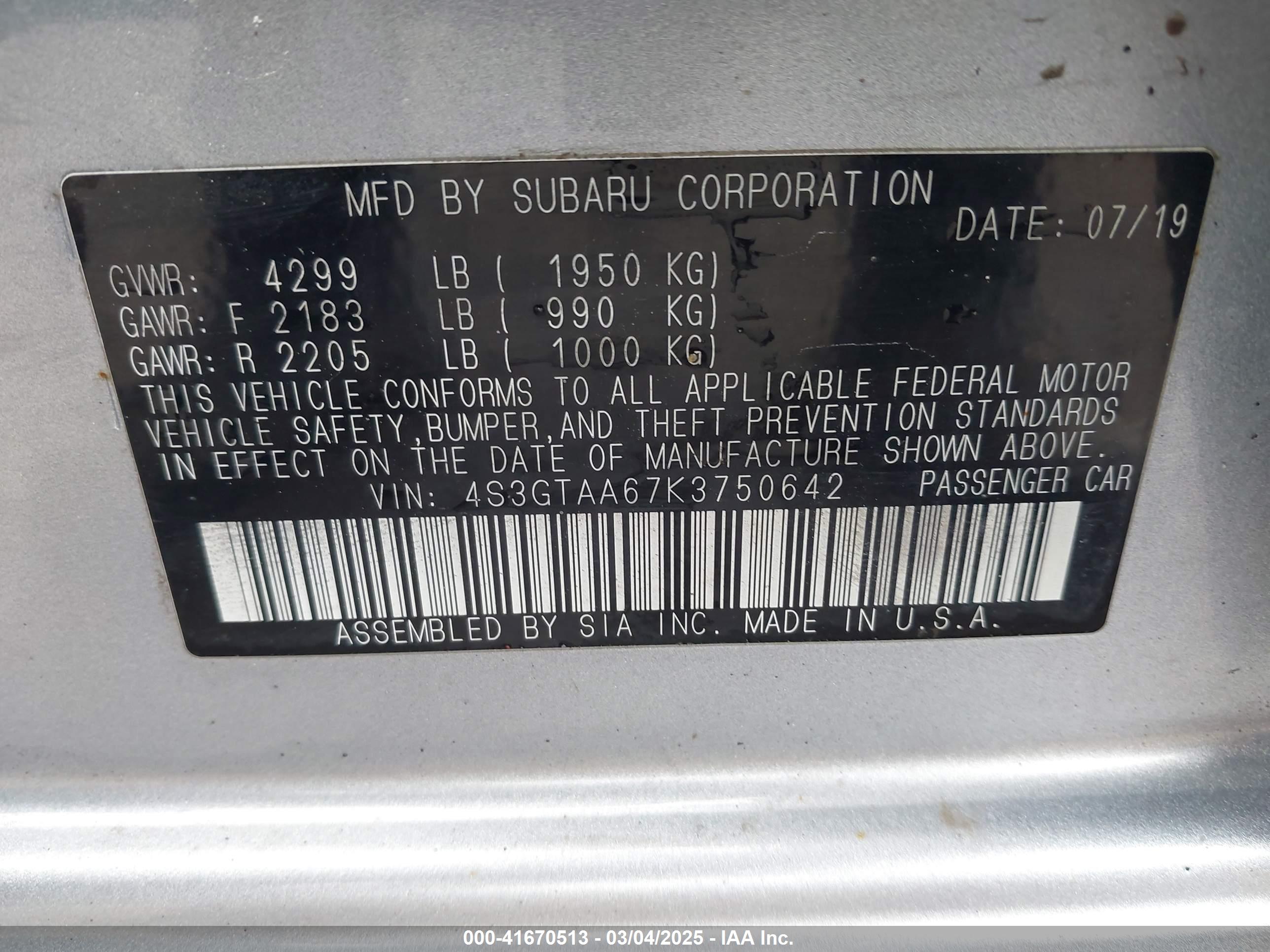 SUBARU IMPREZA image 9