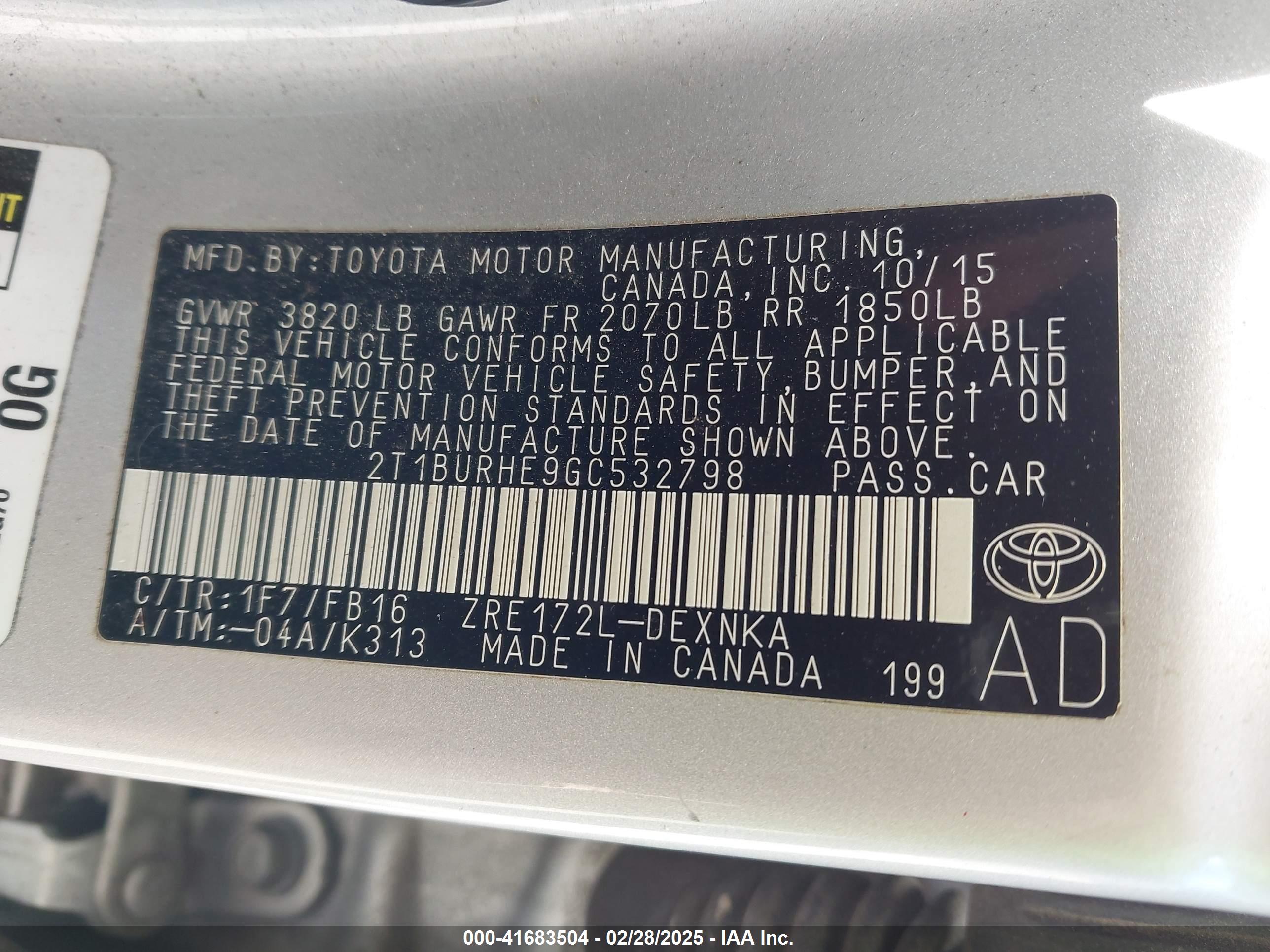 TOYOTA COROLLA image 9