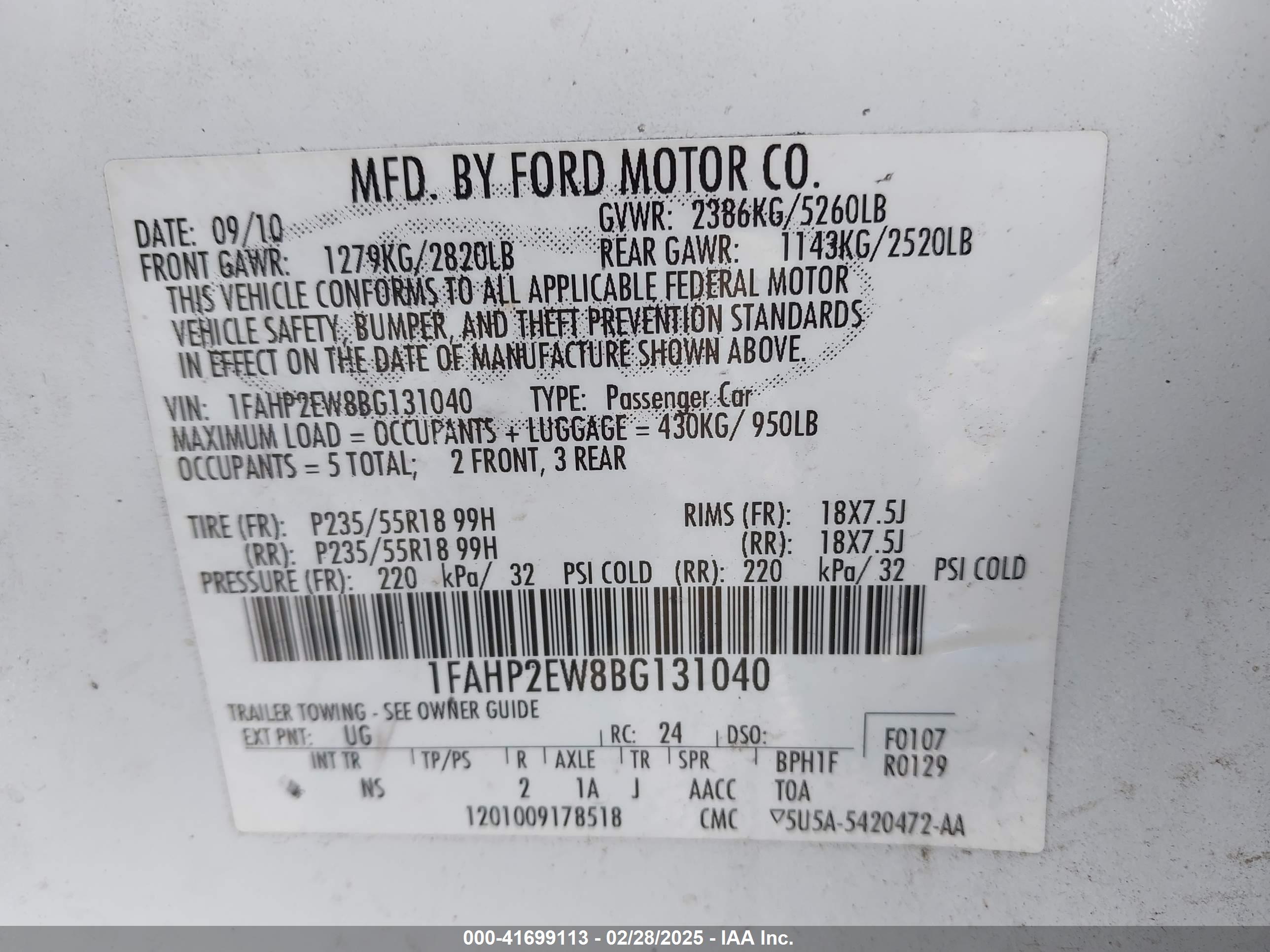FORD TAURUS image 9