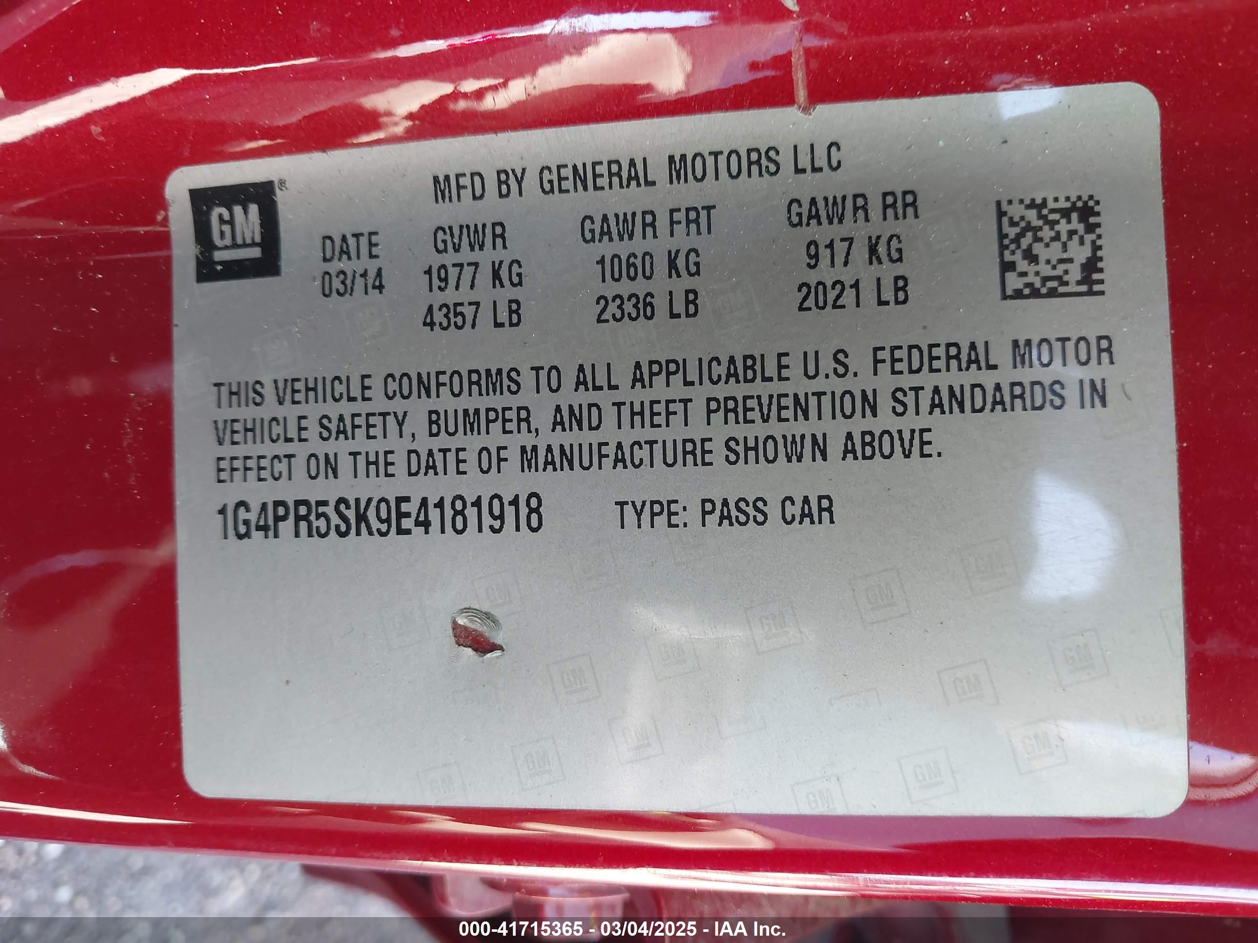 BUICK VERANO image 9