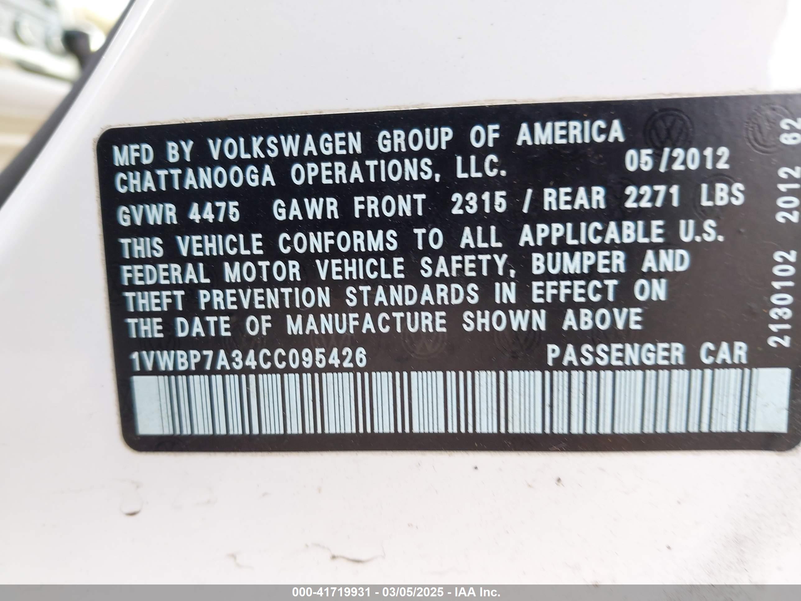 VOLKSWAGEN PASSAT image 9