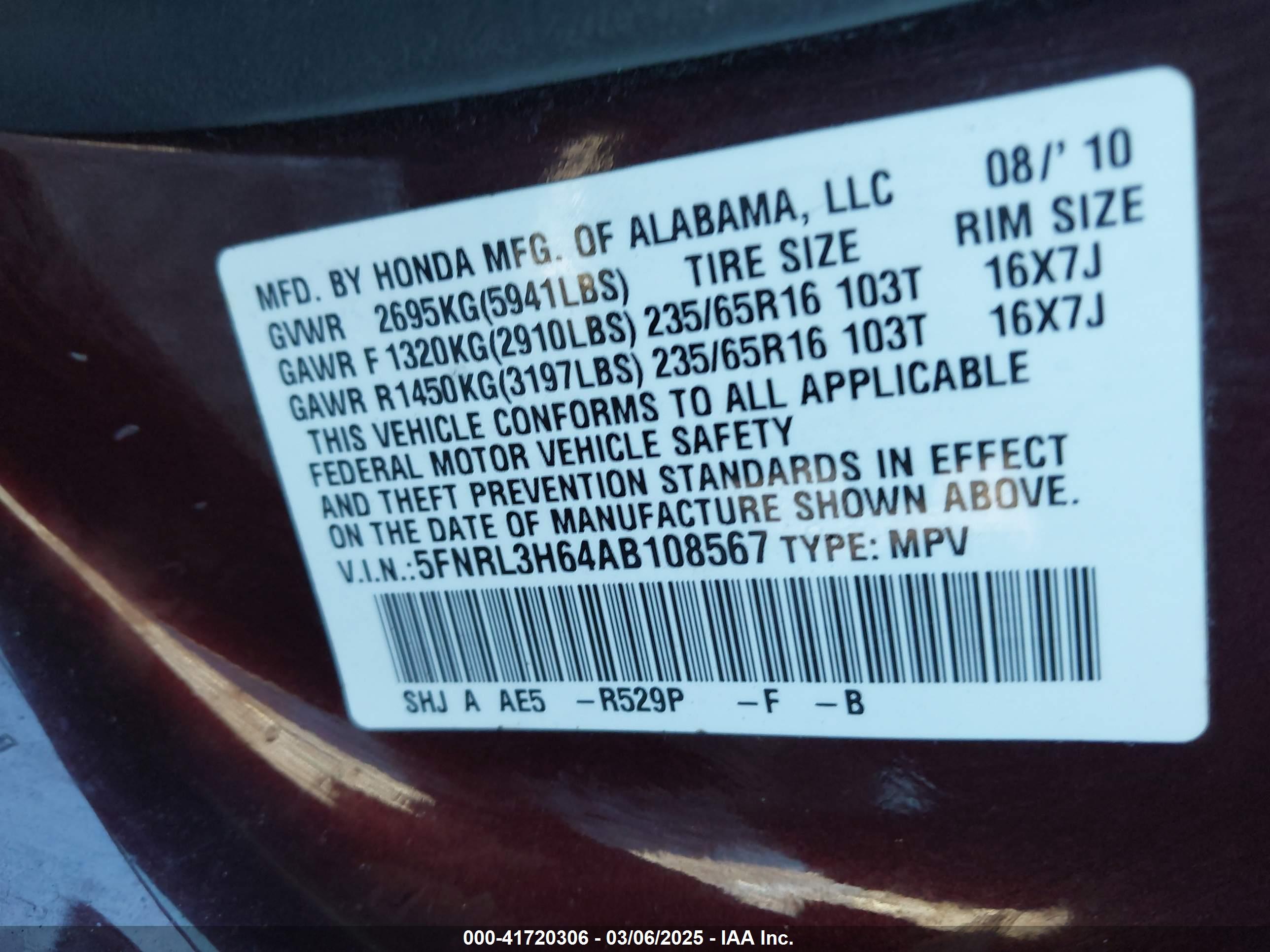 HONDA ODYSSEY image 9