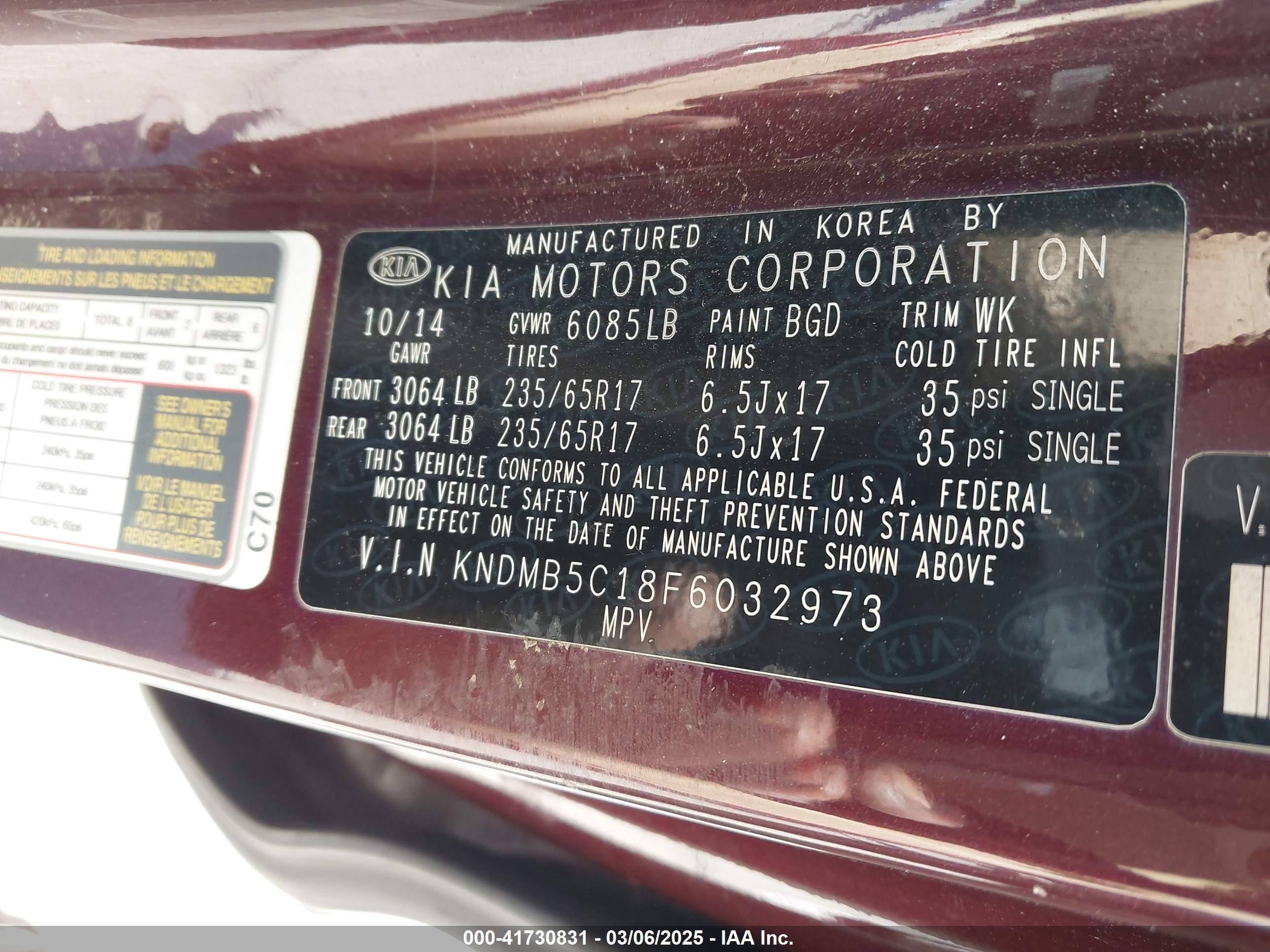 KIA SEDONA image 9