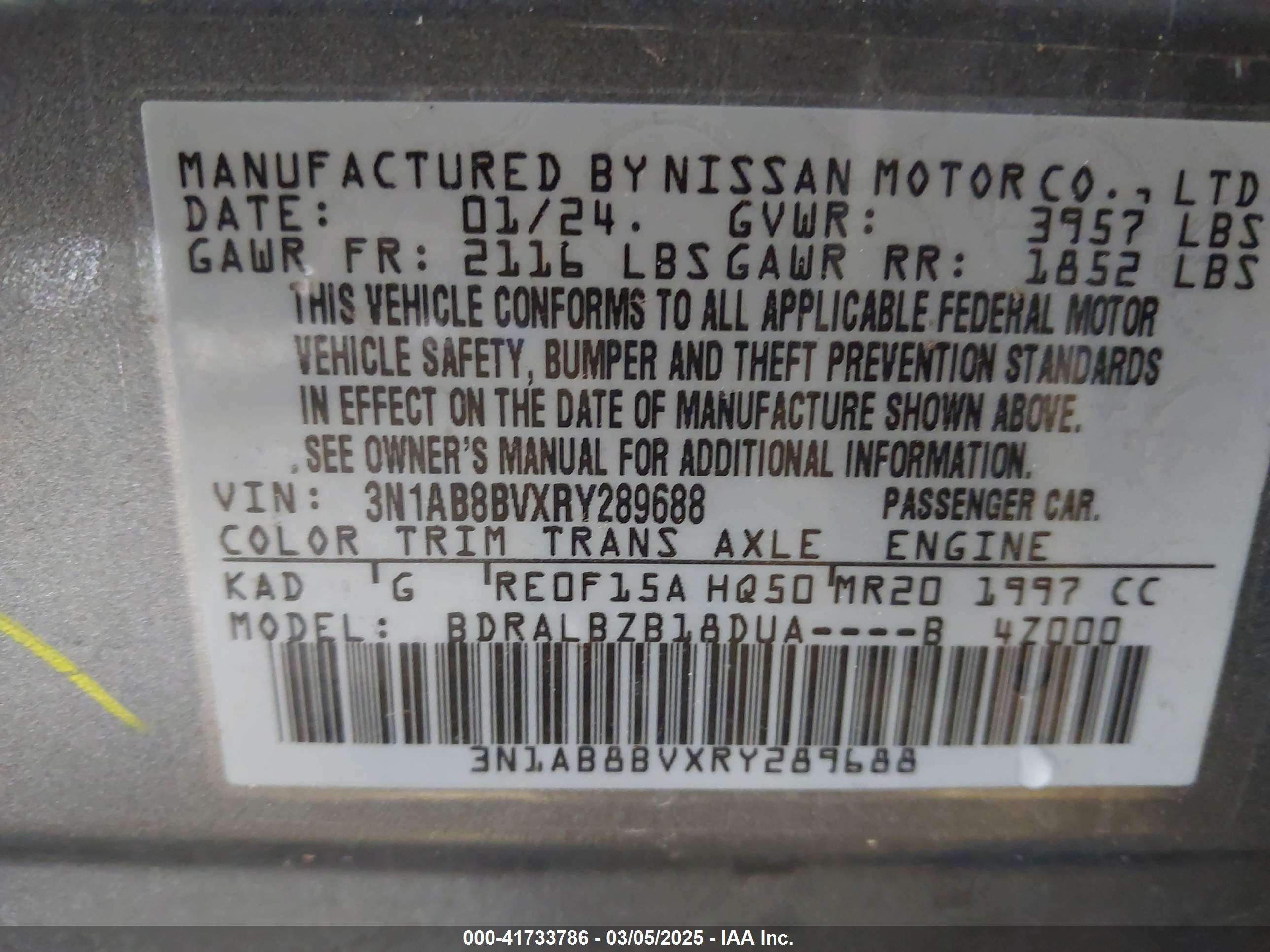 NISSAN SENTRA image 9