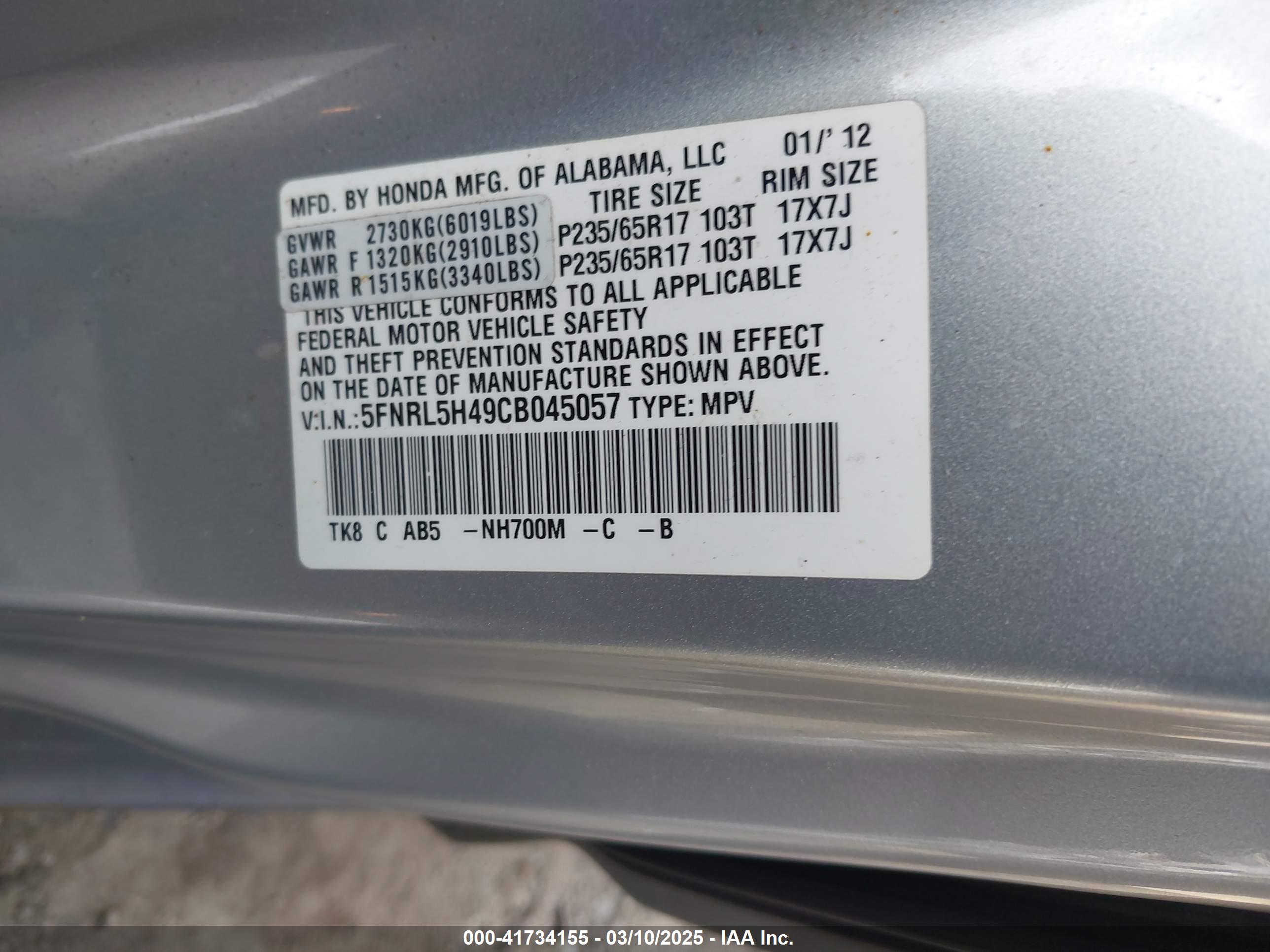 HONDA ODYSSEY image 9