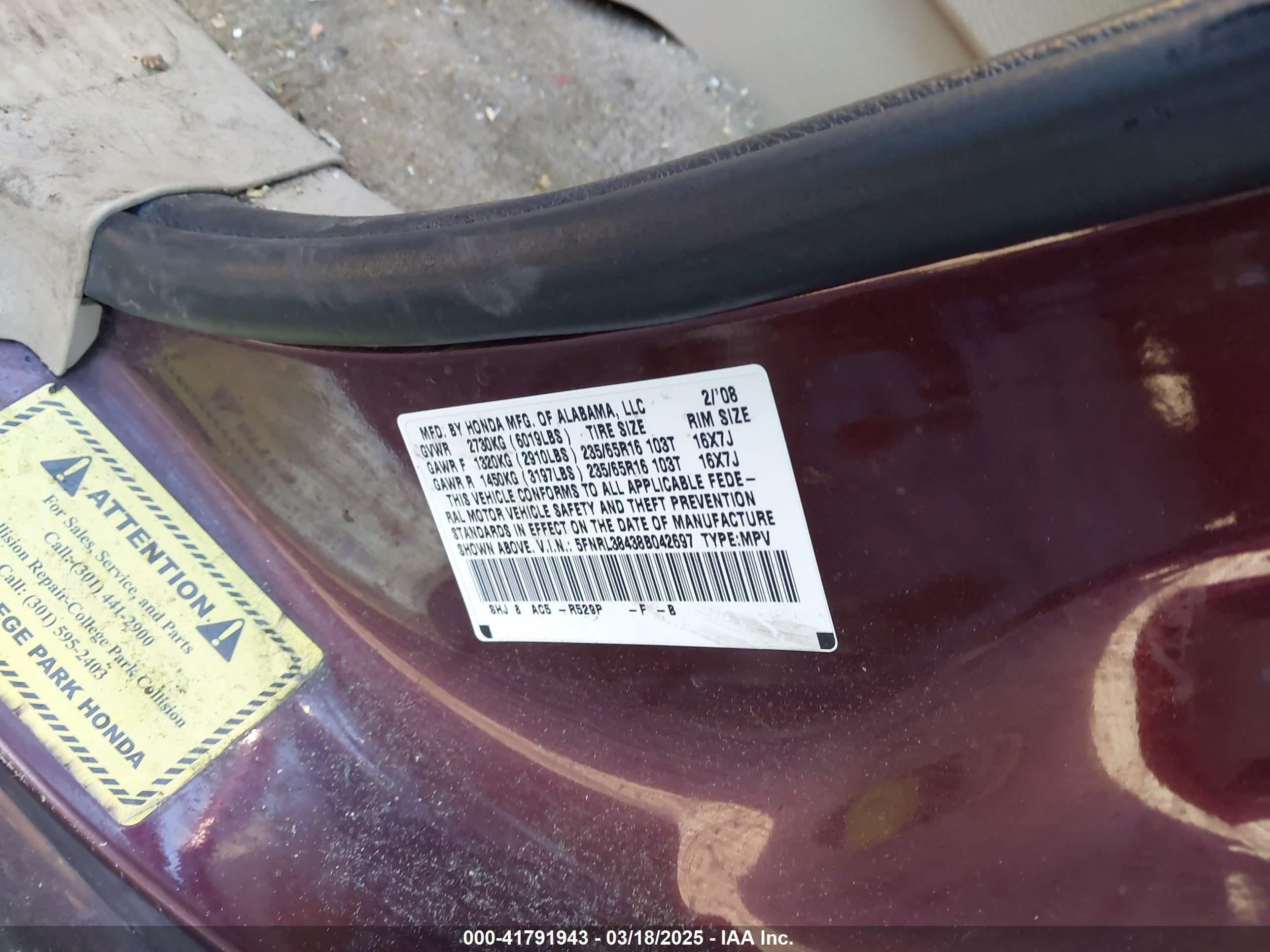HONDA ODYSSEY image 9