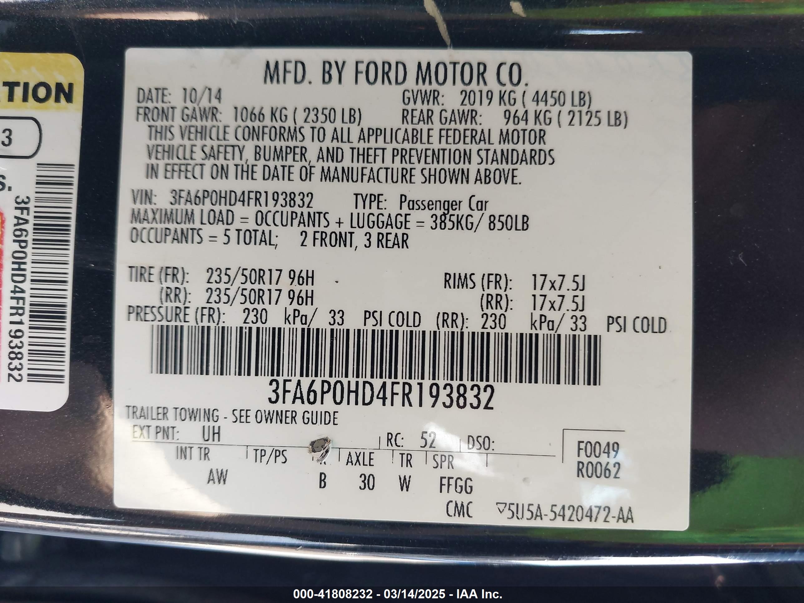 FORD FUSION image 9