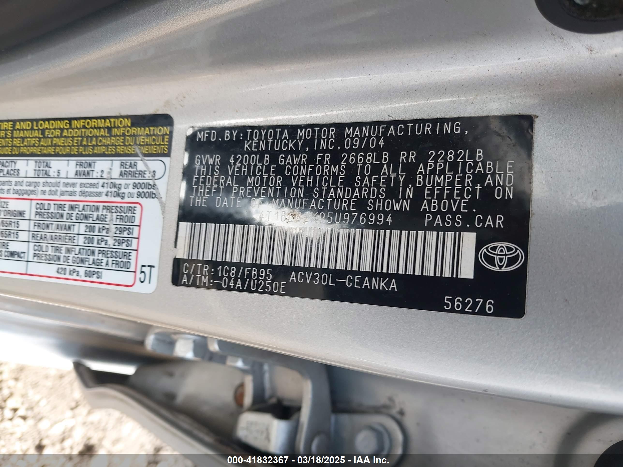 TOYOTA CAMRY image 9