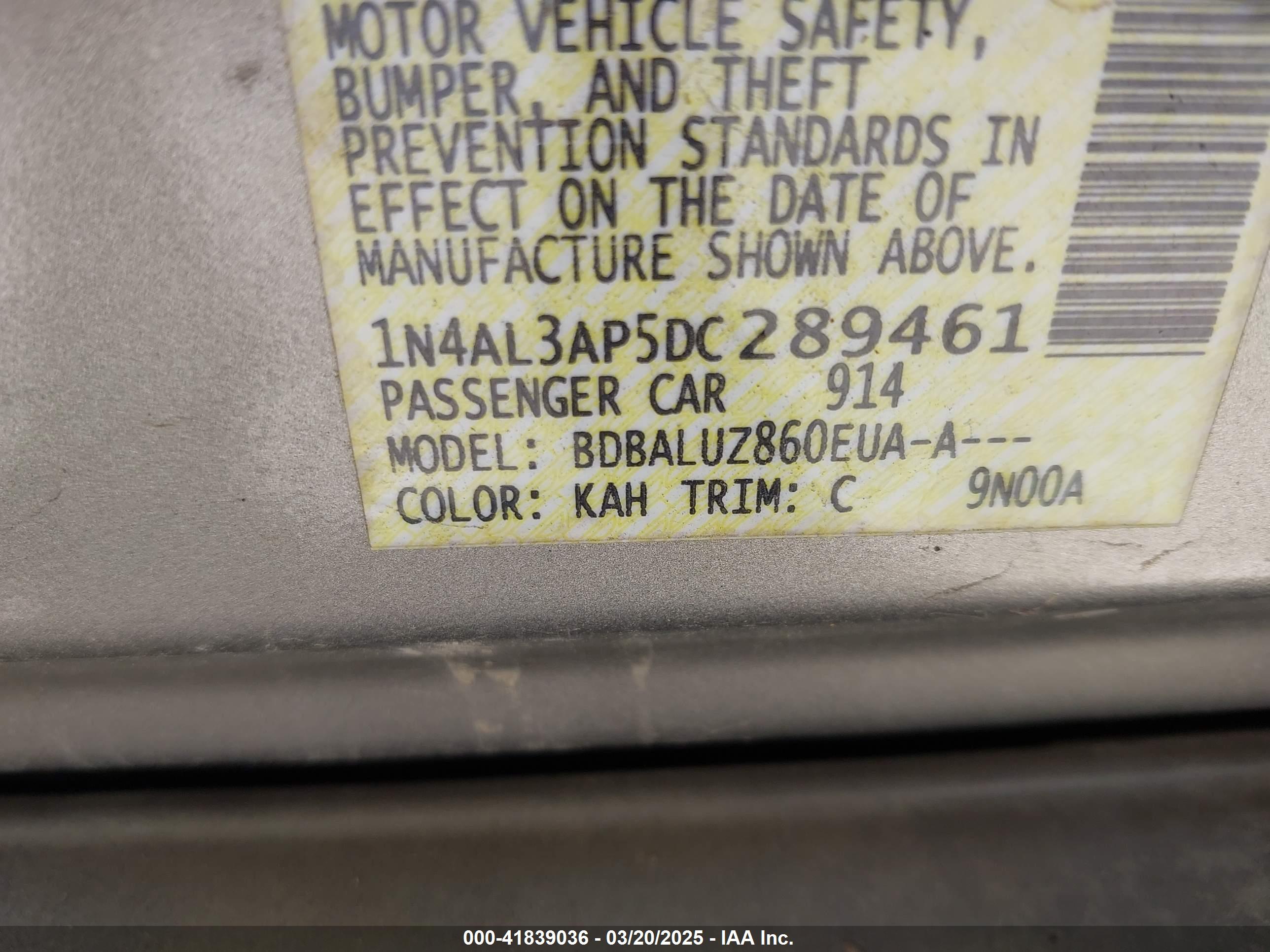 NISSAN ALTIMA image 9