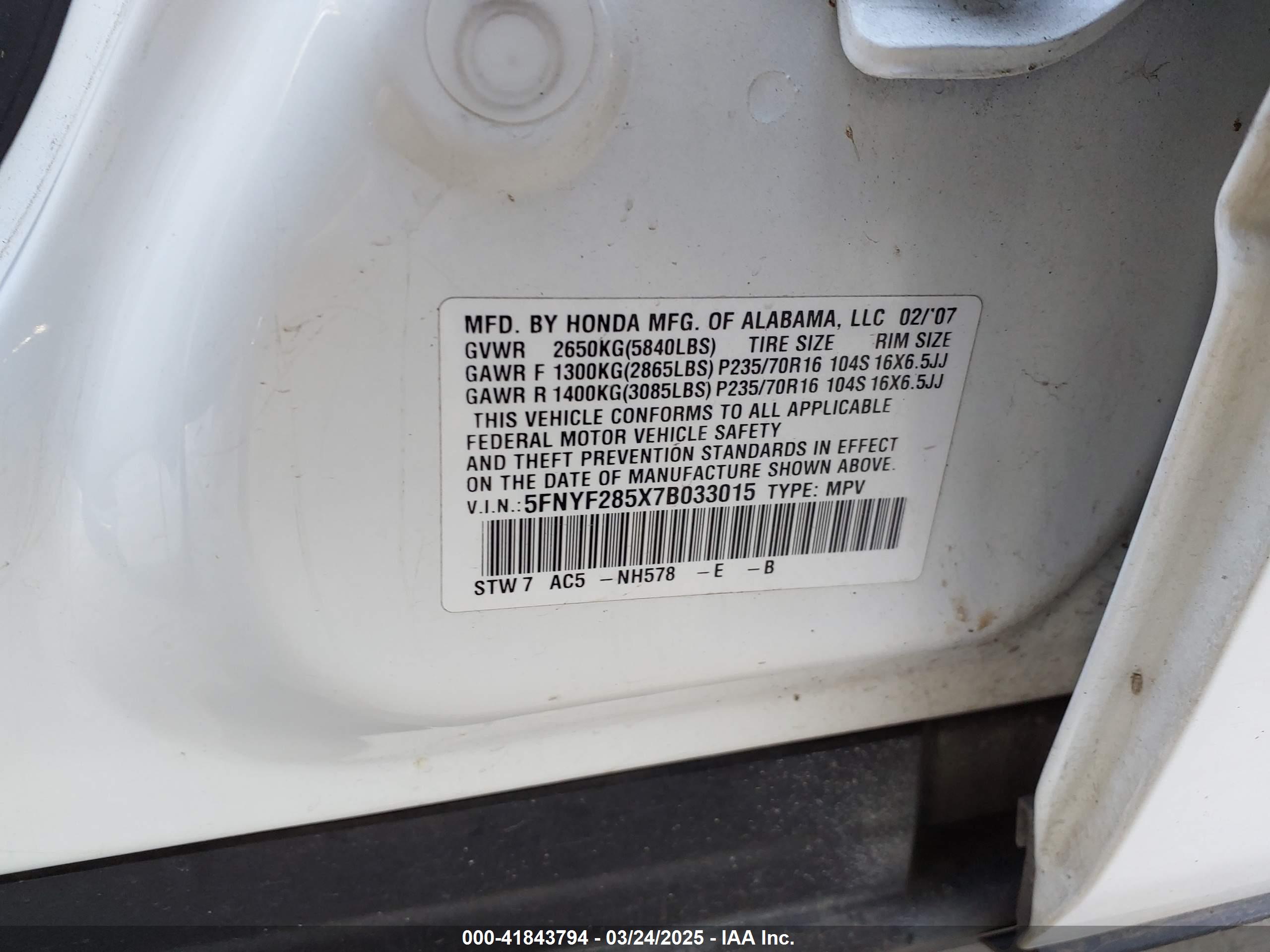 HONDA PILOT image 9