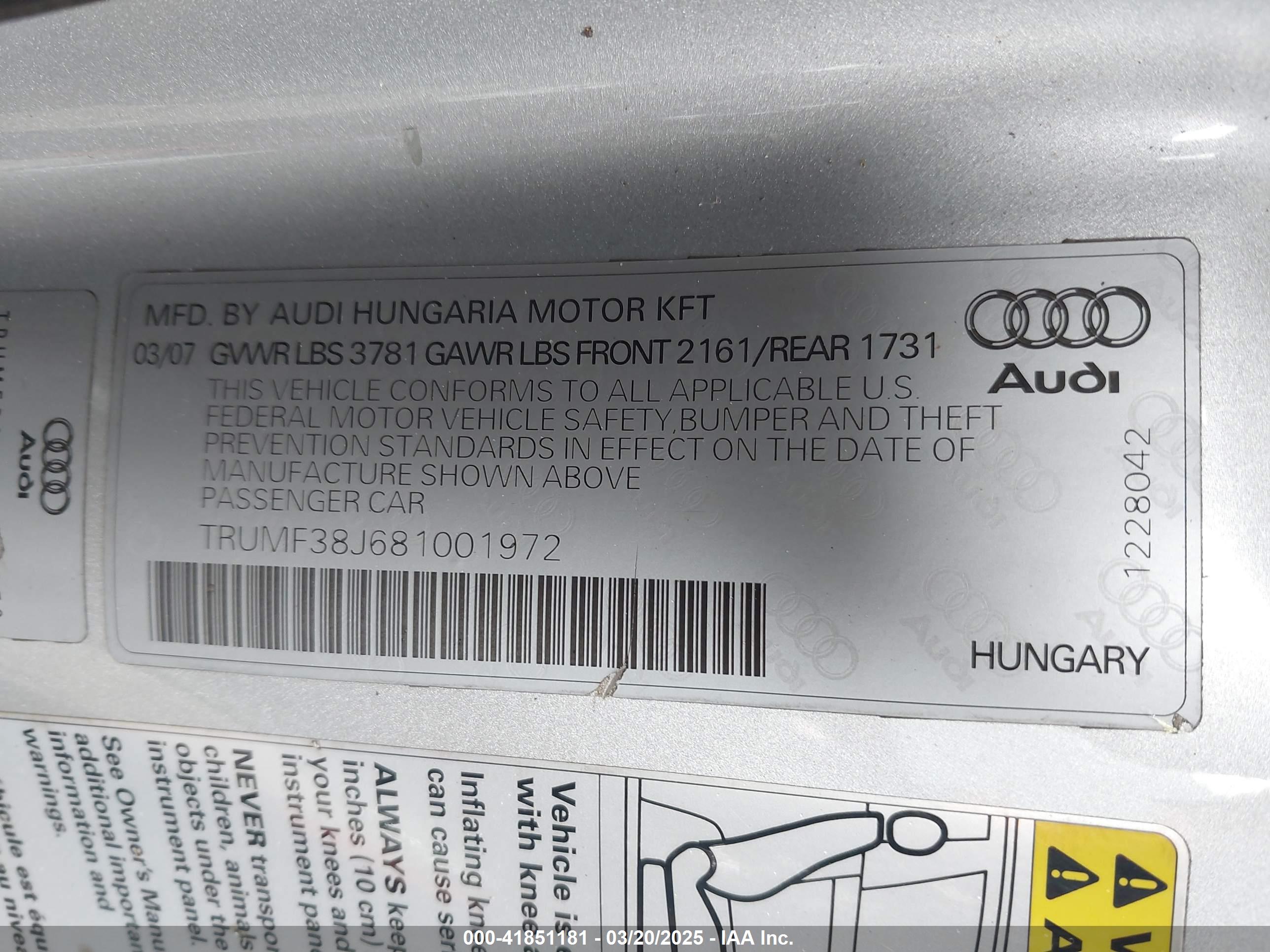 AUDI TT image 9