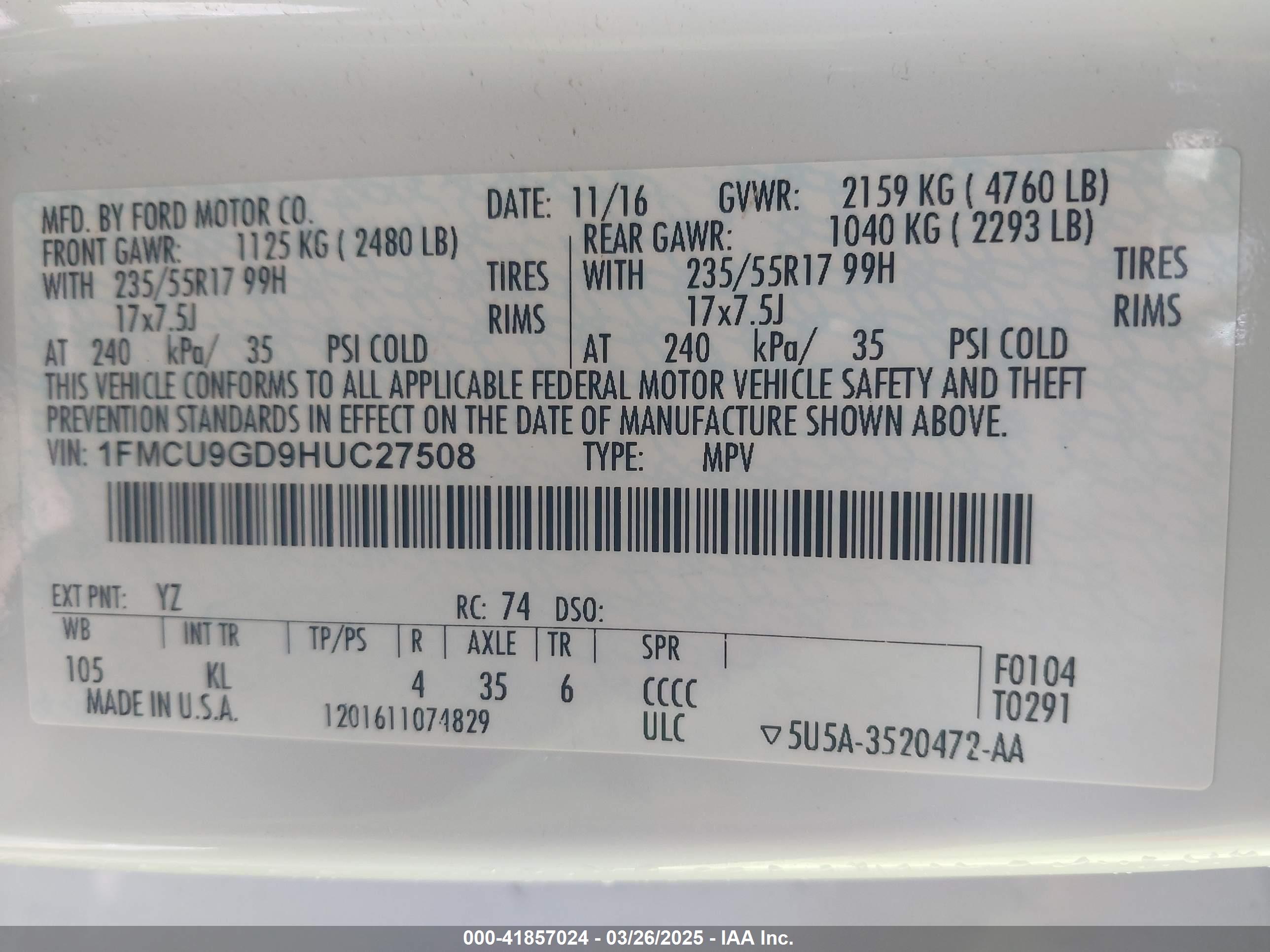 FORD ESCAPE image 9