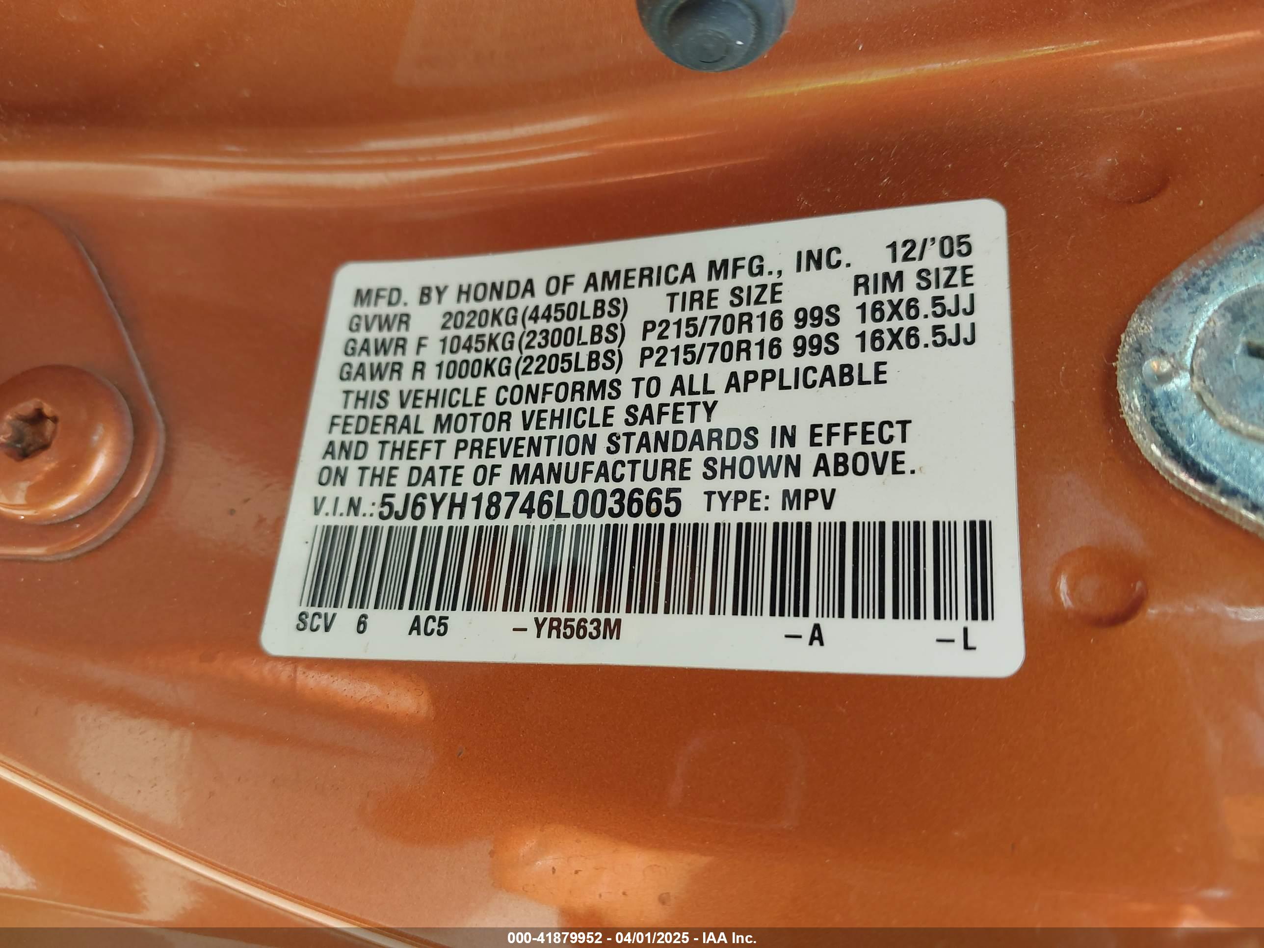 HONDA ELEMENT image 9