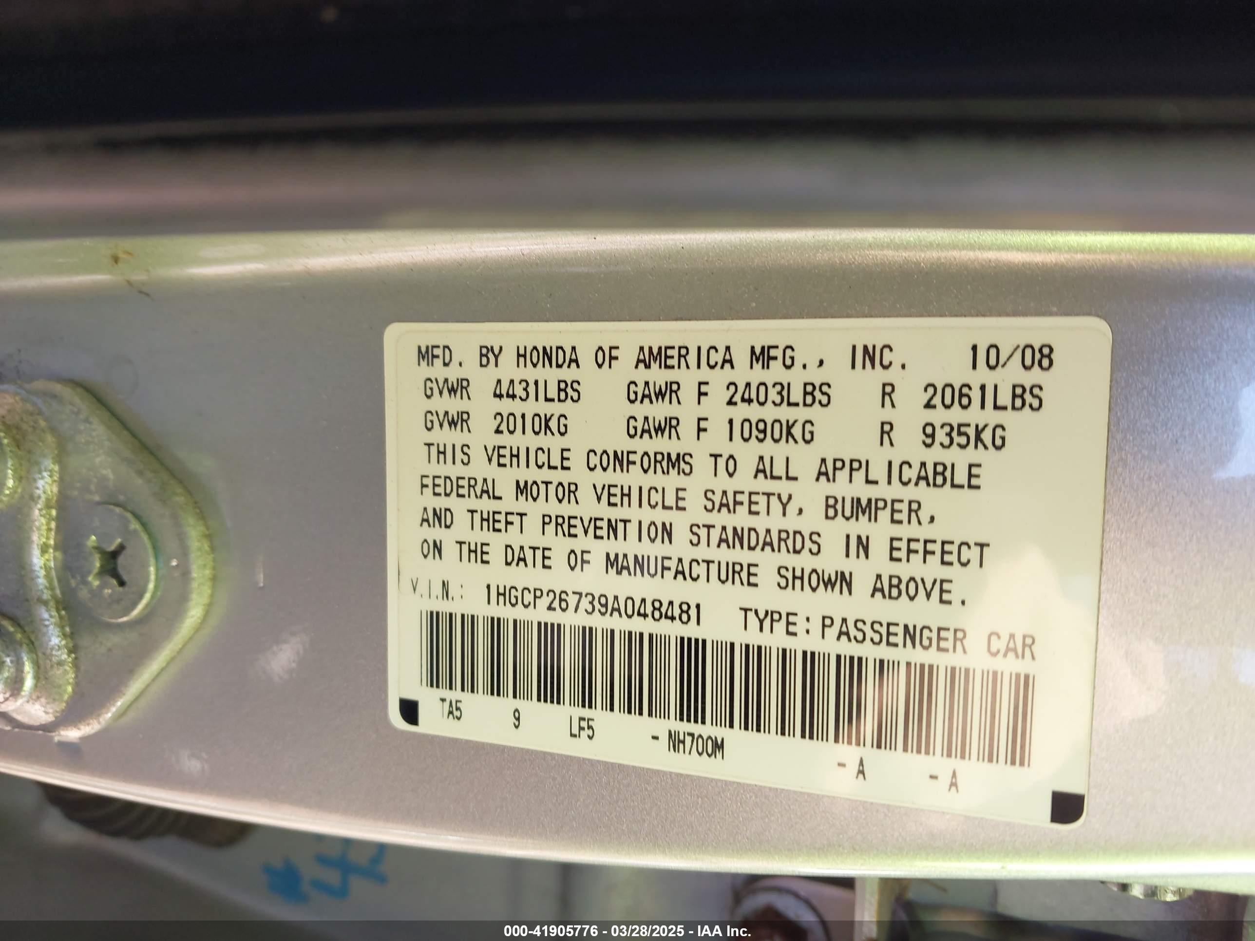 HONDA ACCORD image 9