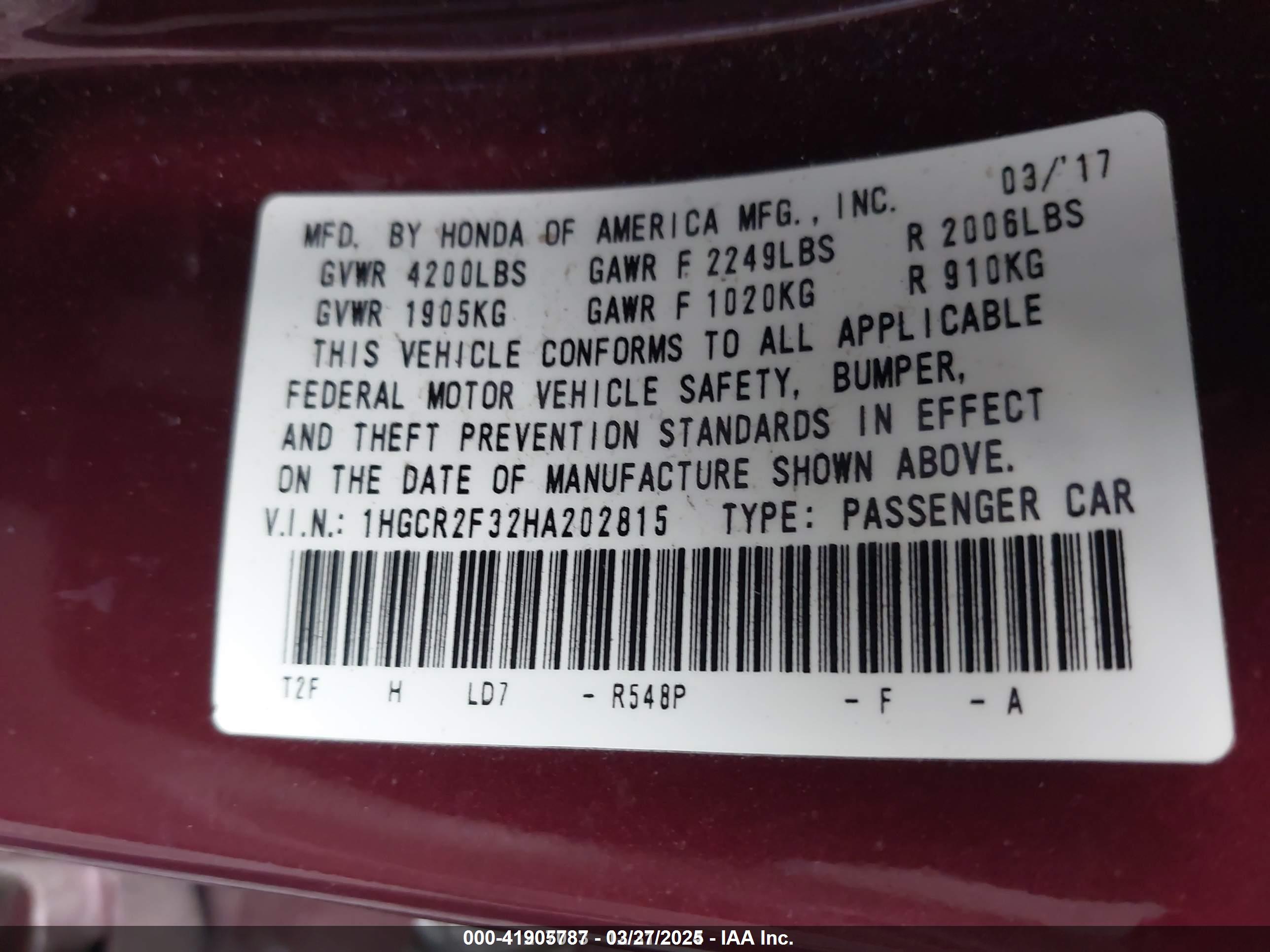 HONDA ACCORD image 9