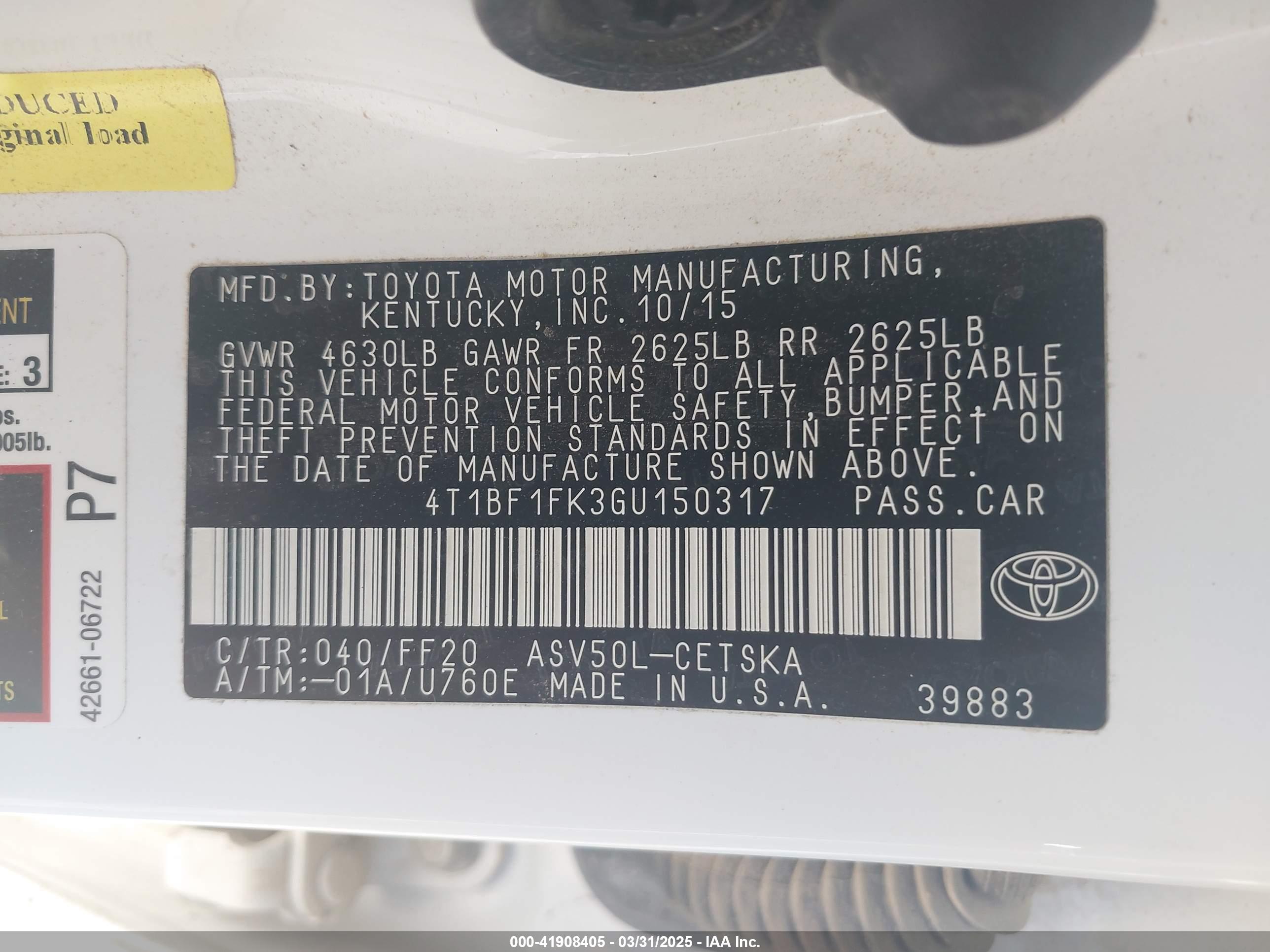 TOYOTA CAMRY image 9