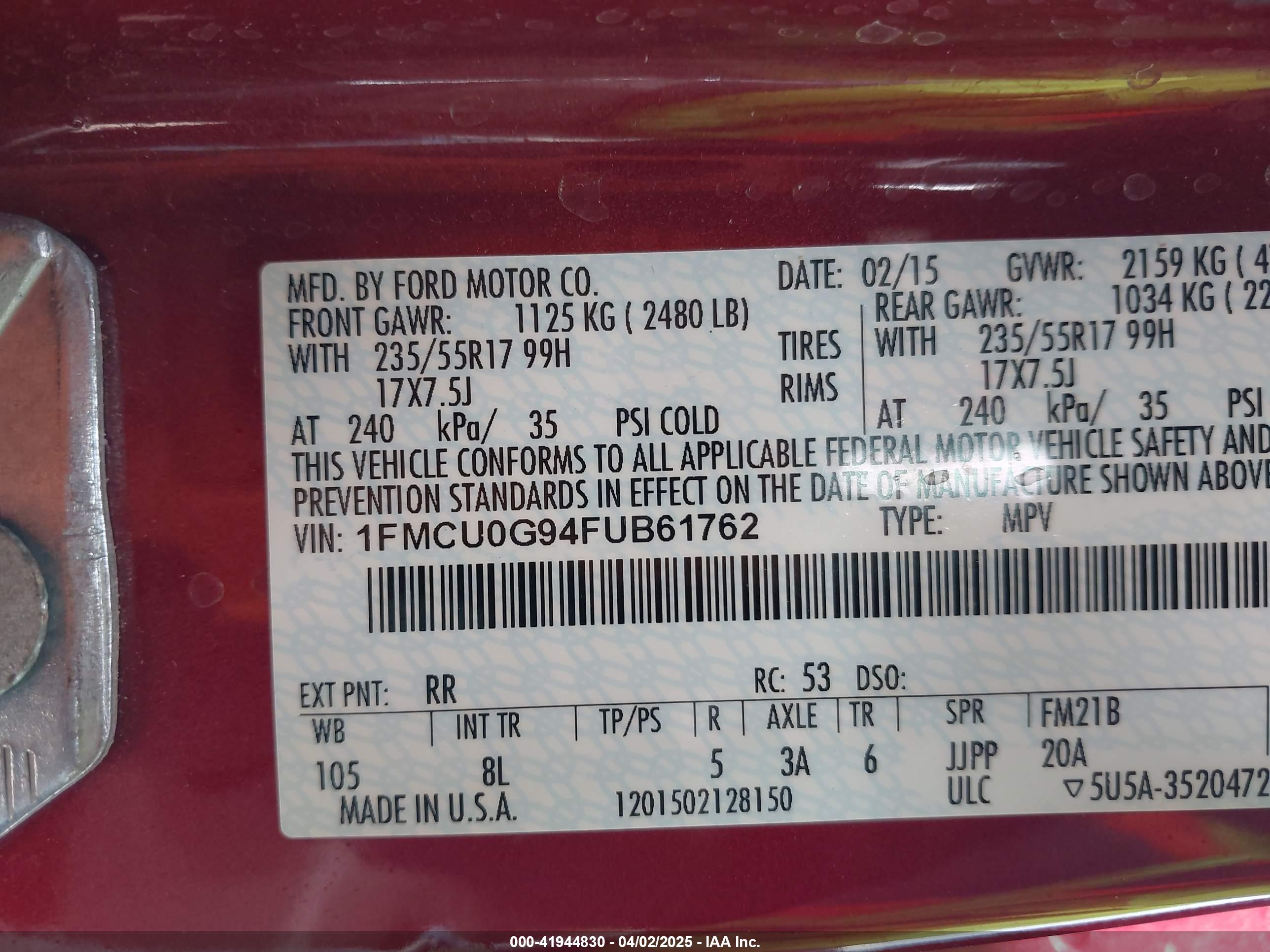 FORD ESCAPE image 9