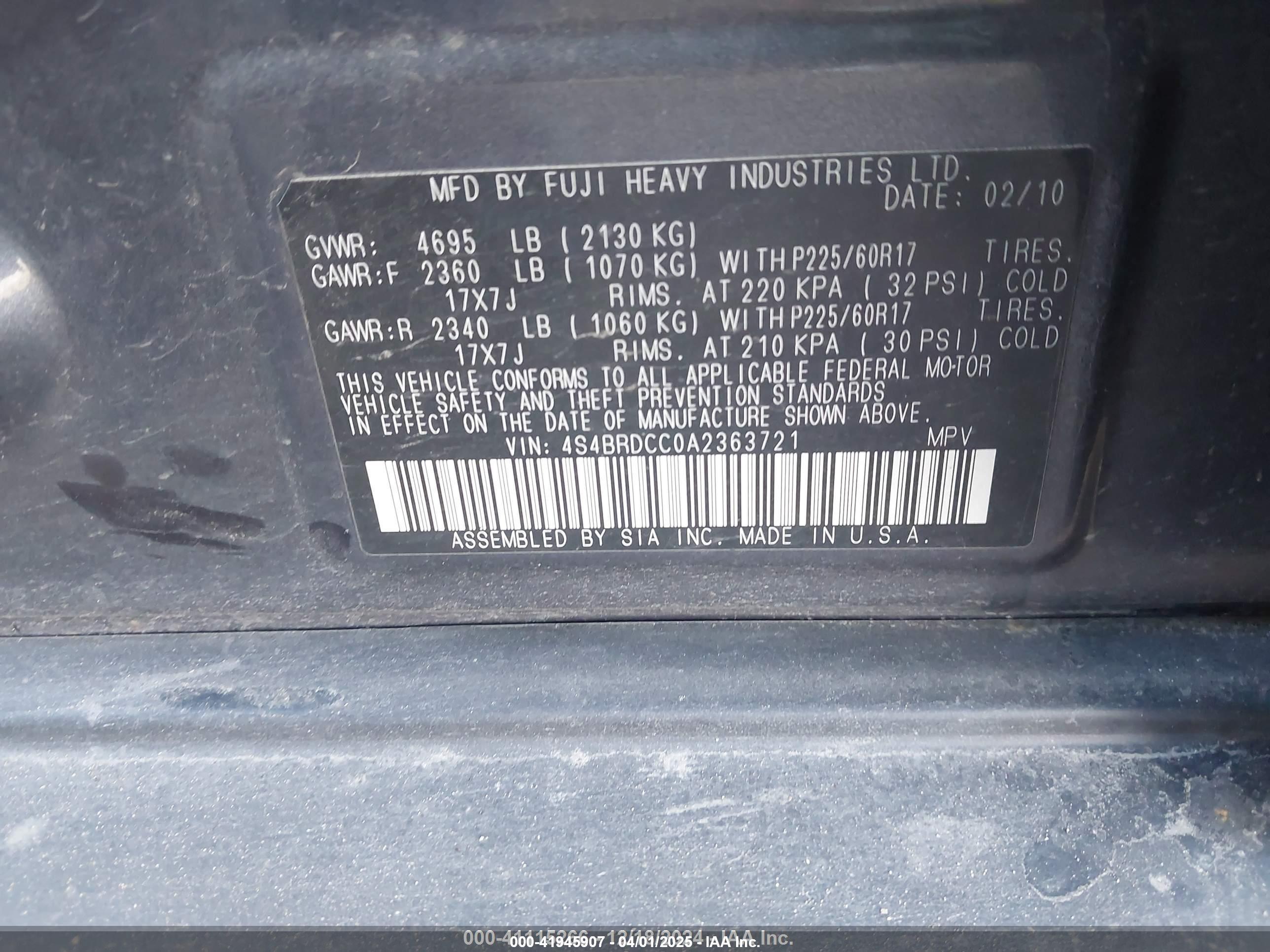 SUBARU OUTBACK image 9