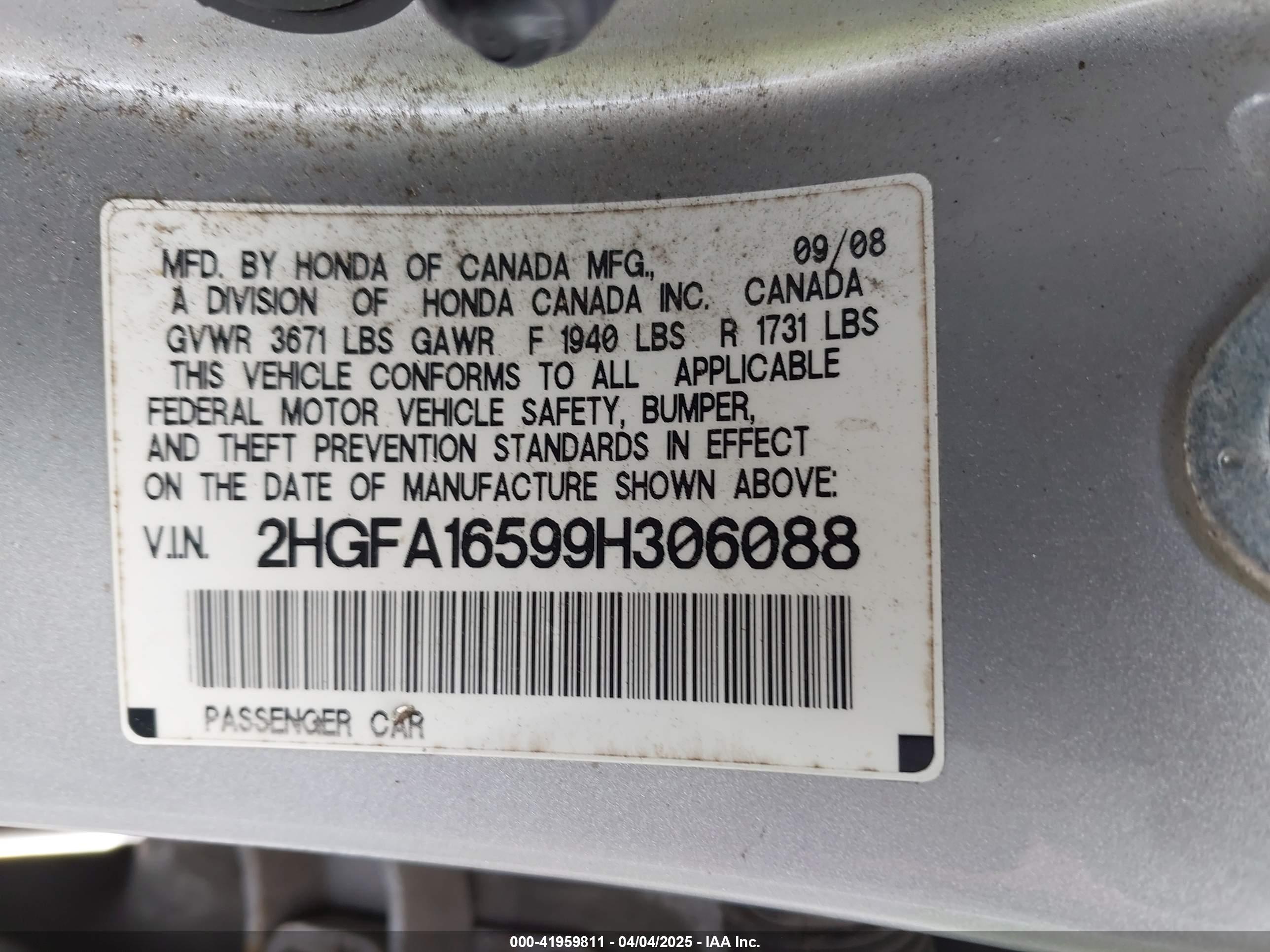 HONDA CIVIC image 9