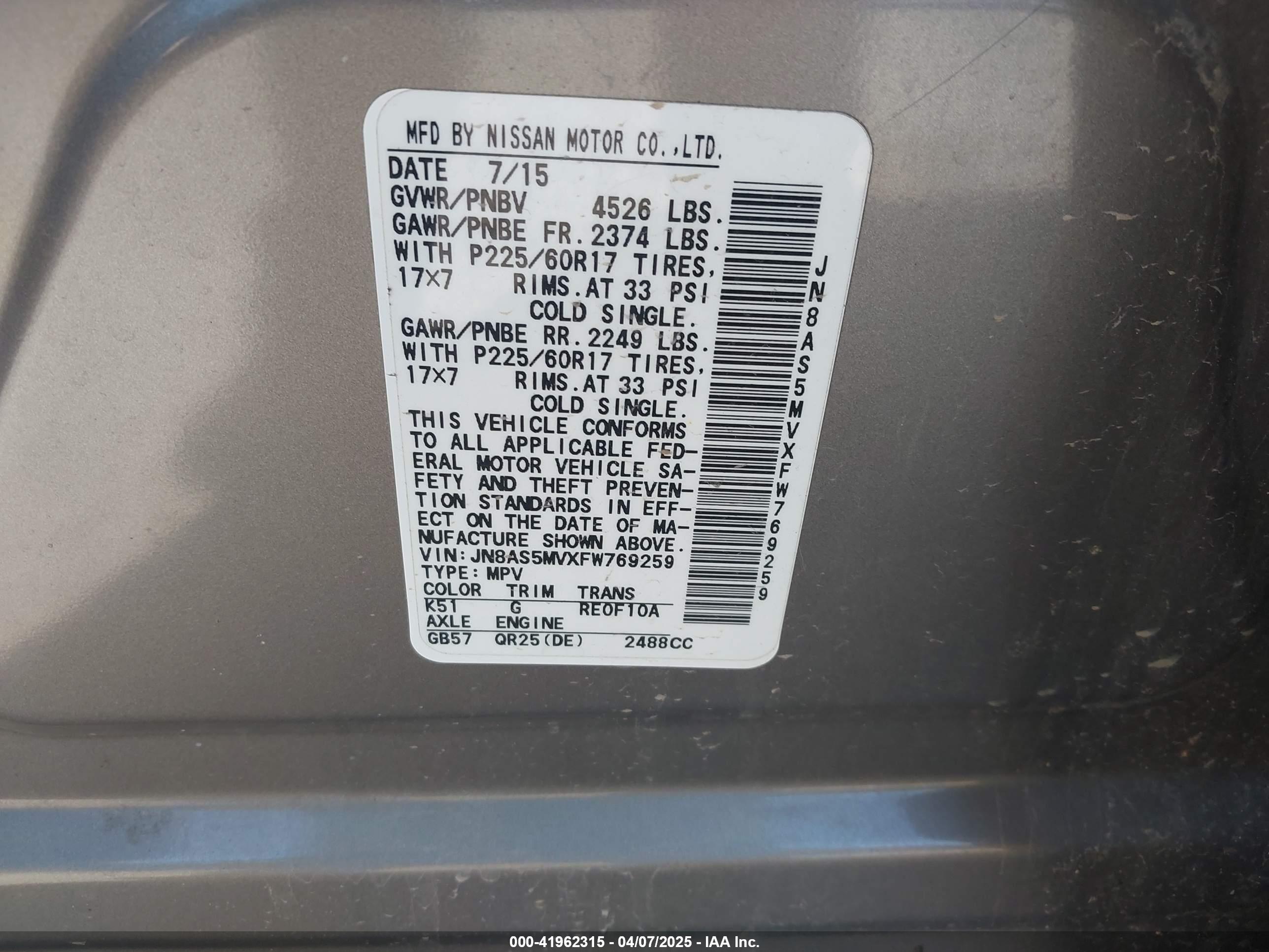 NISSAN ROGUE image 9