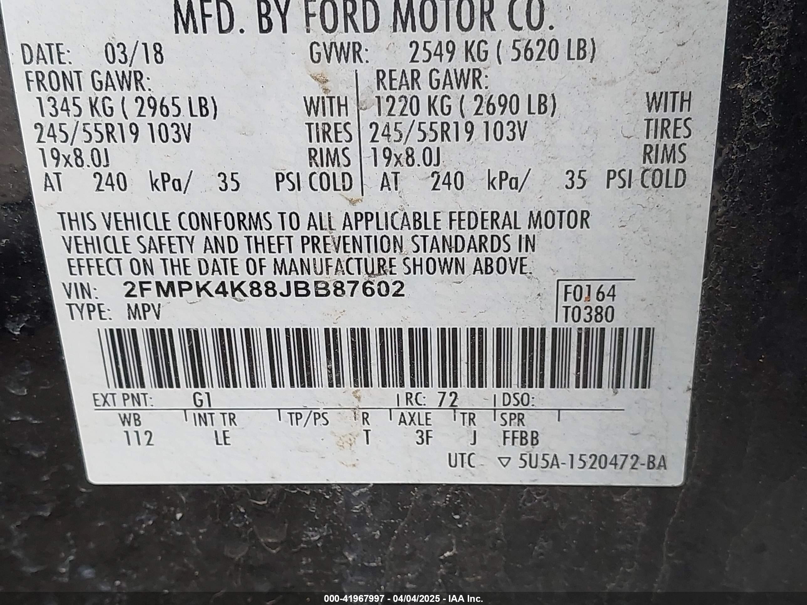 FORD EDGE image 9