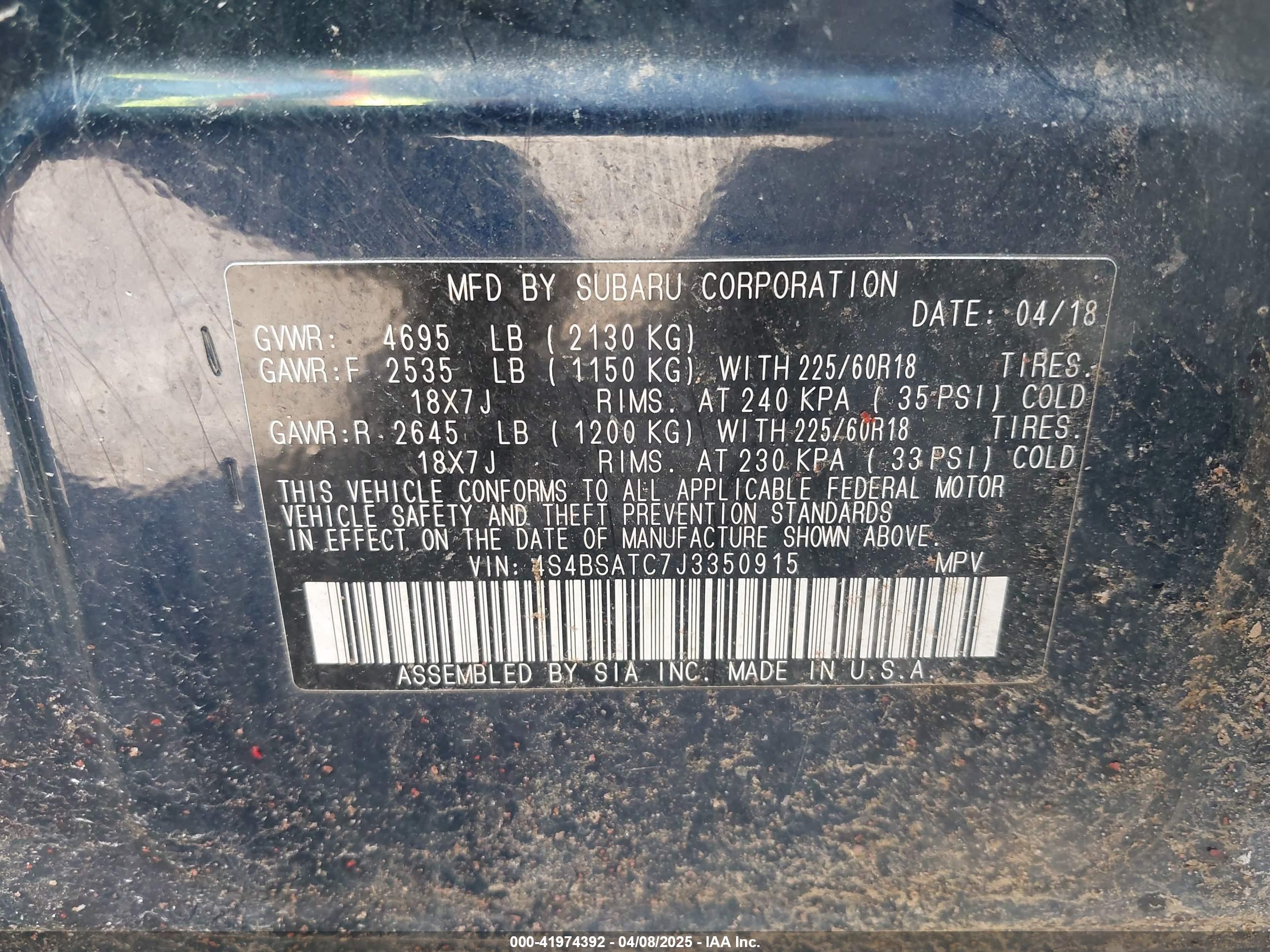 SUBARU OUTBACK image 9