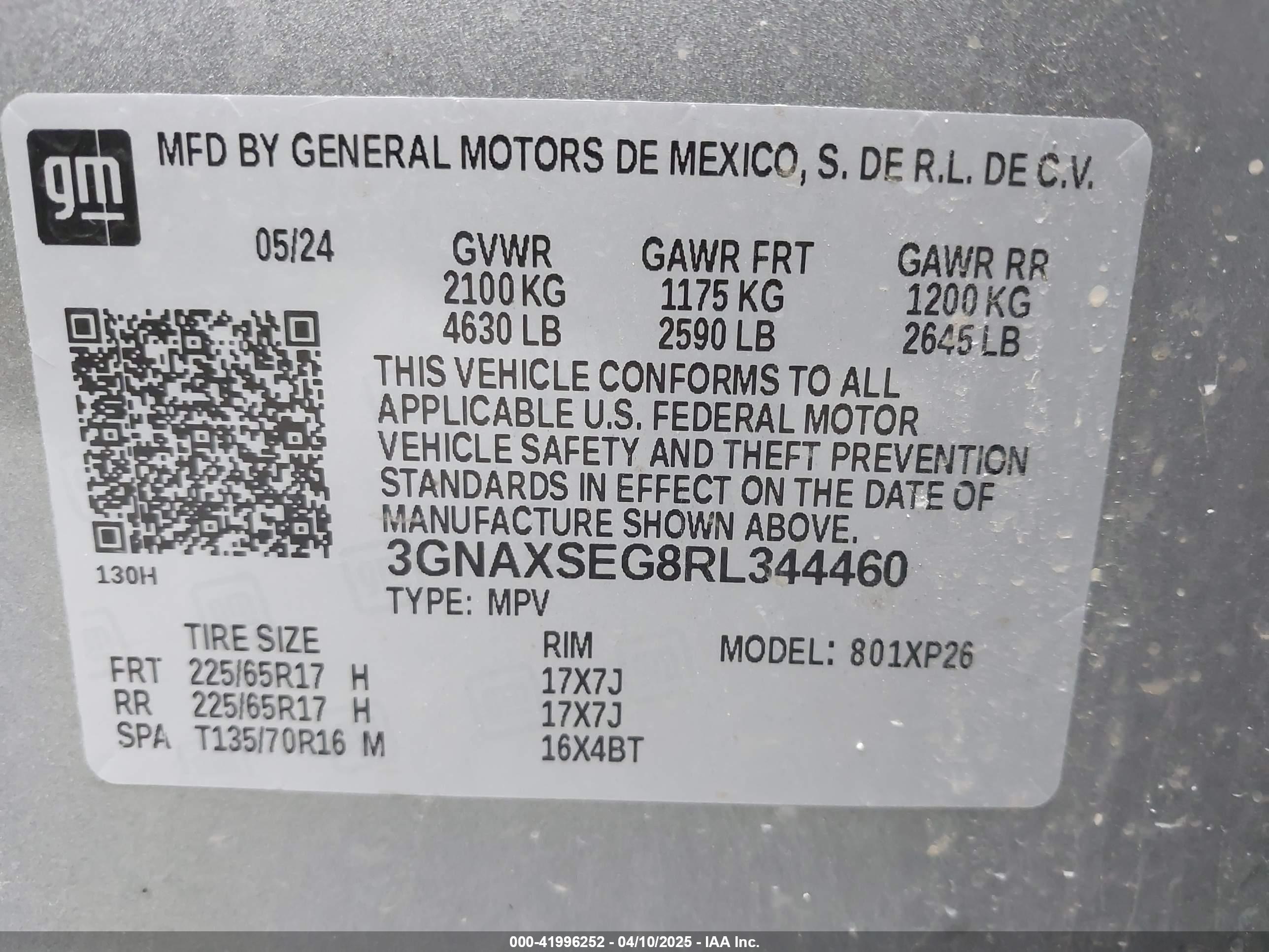 CHEVROLET EQUINOX image 9