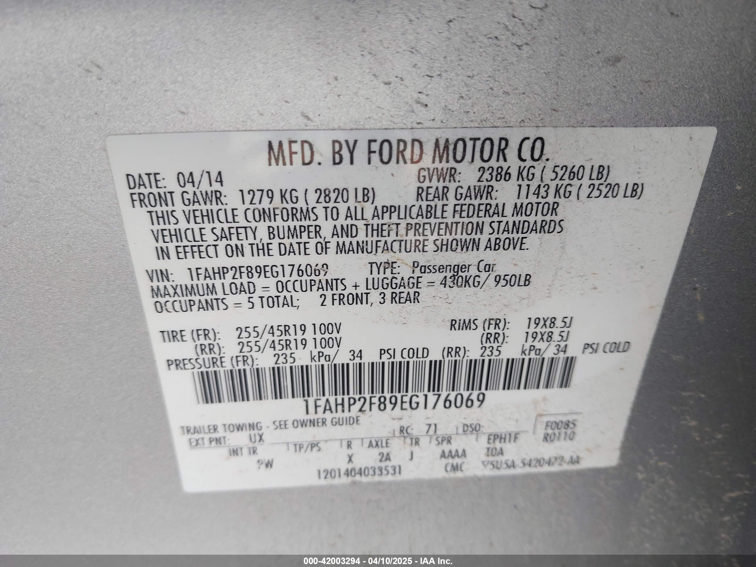 FORD TAURUS image 9