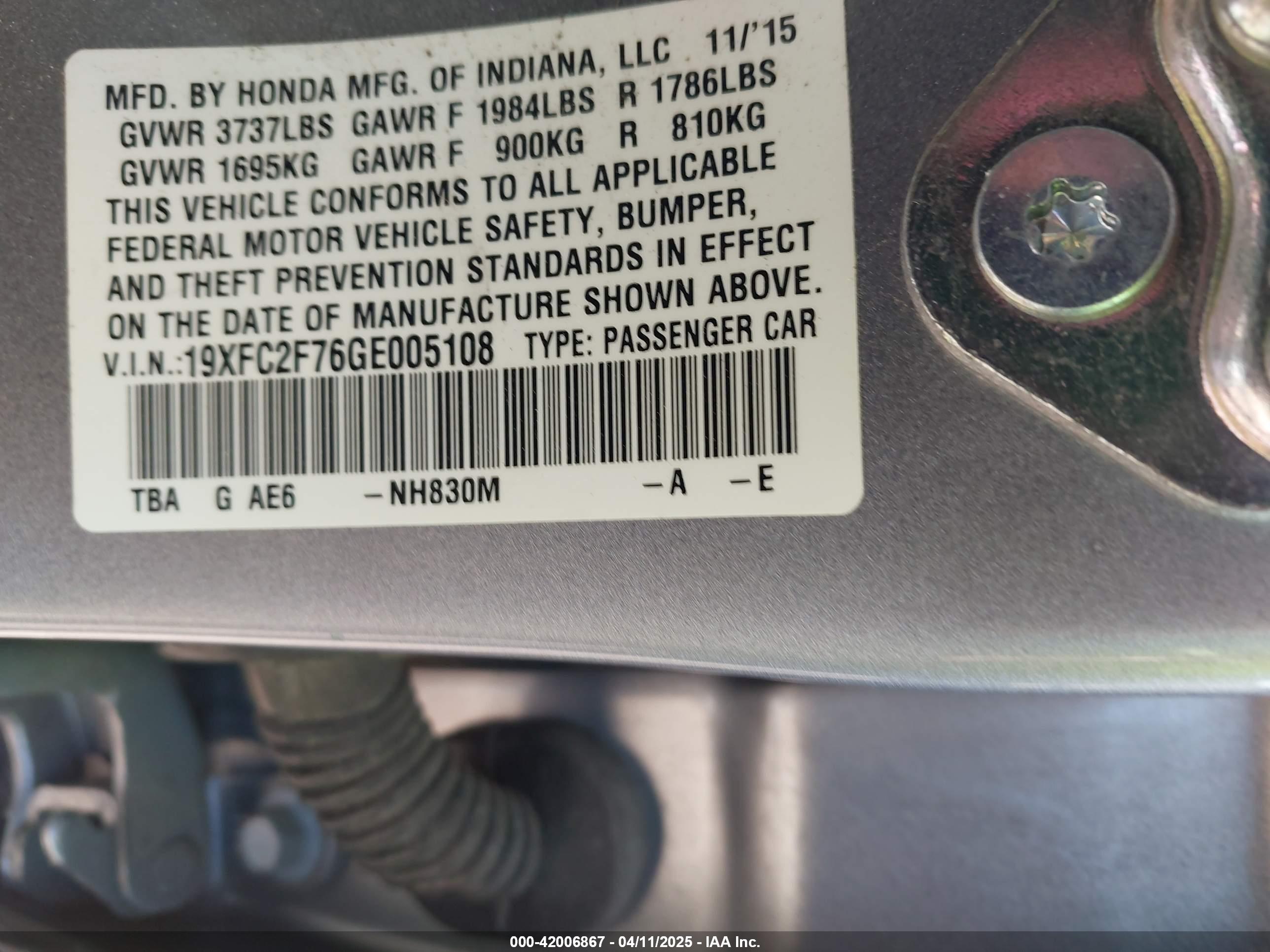 HONDA CIVIC image 9