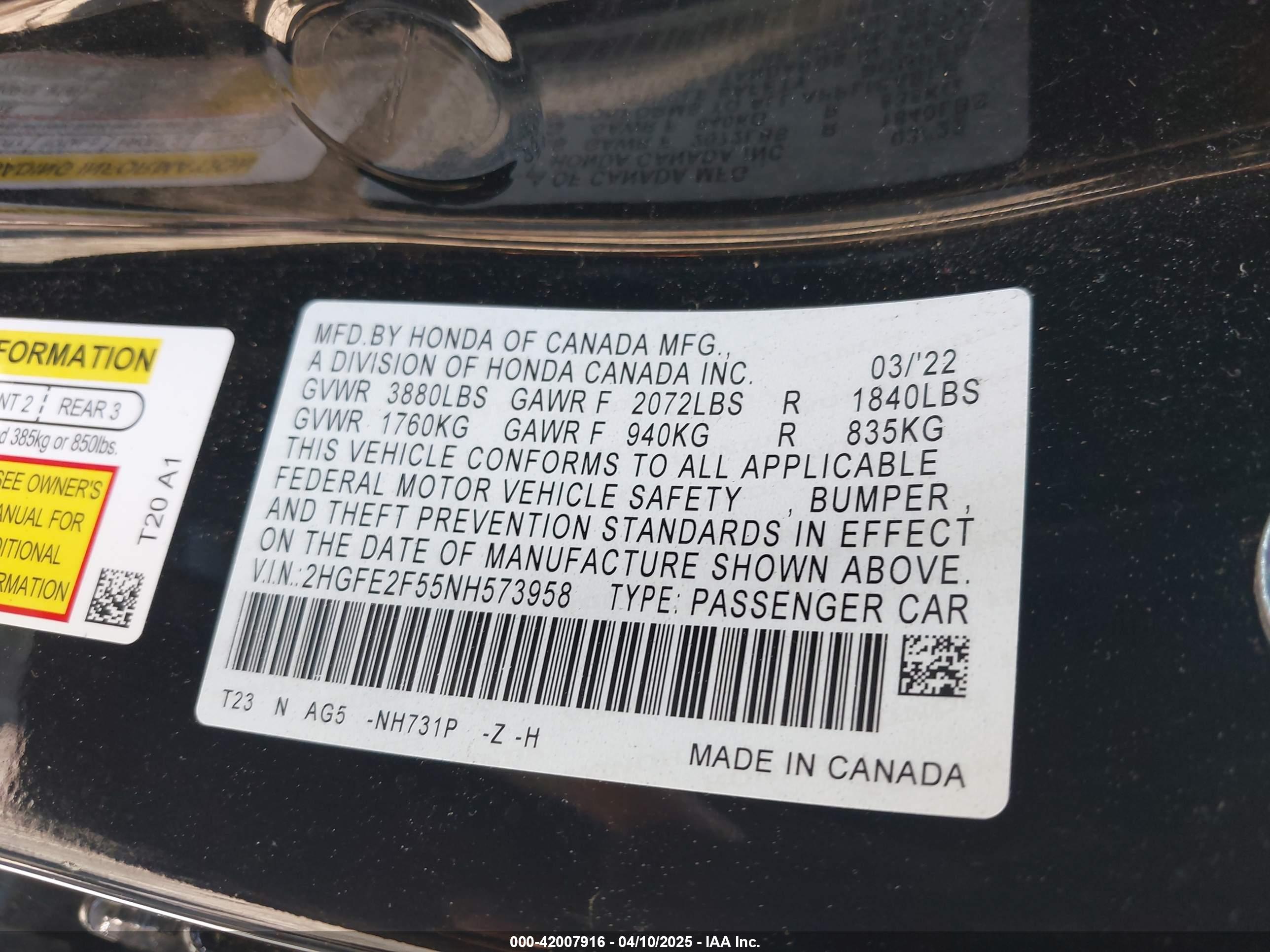 HONDA CIVIC image 9