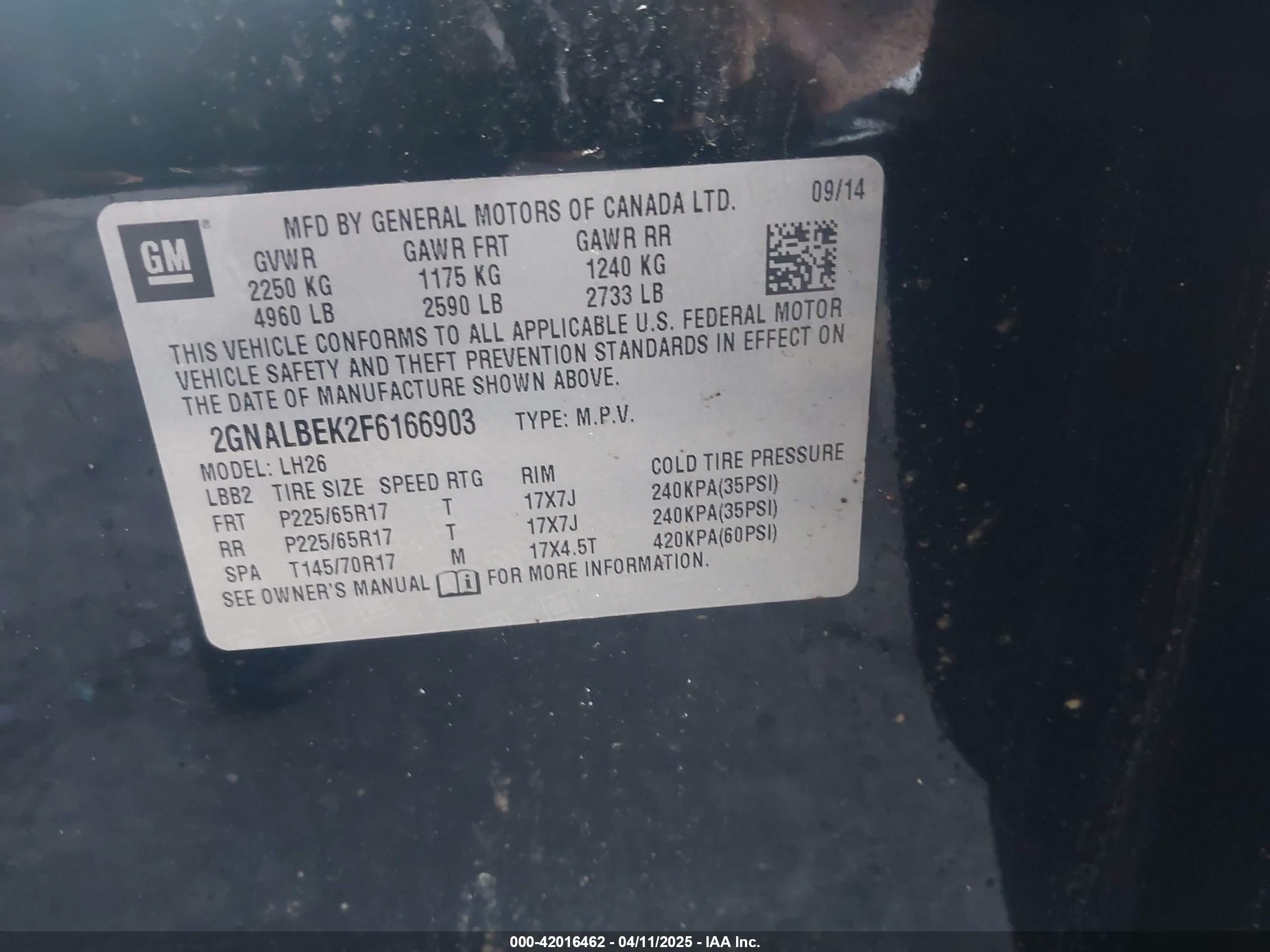 CHEVROLET EQUINOX image 9