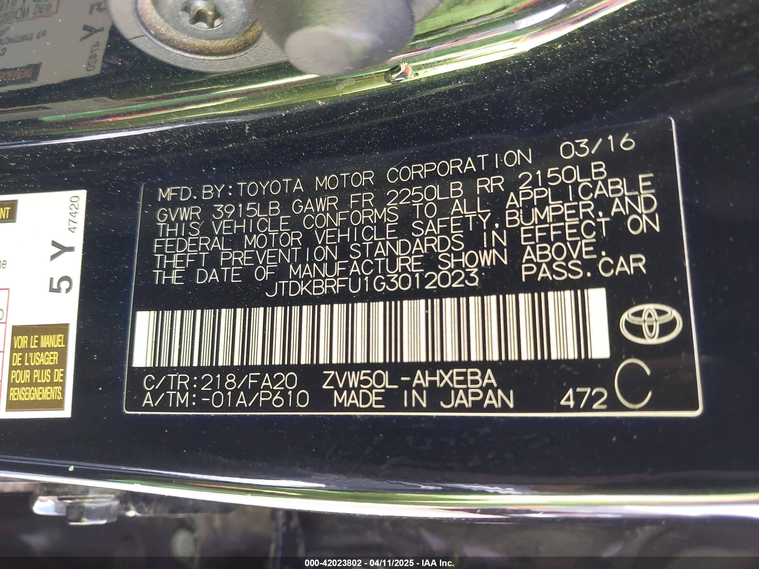 TOYOTA PRIUS image 9