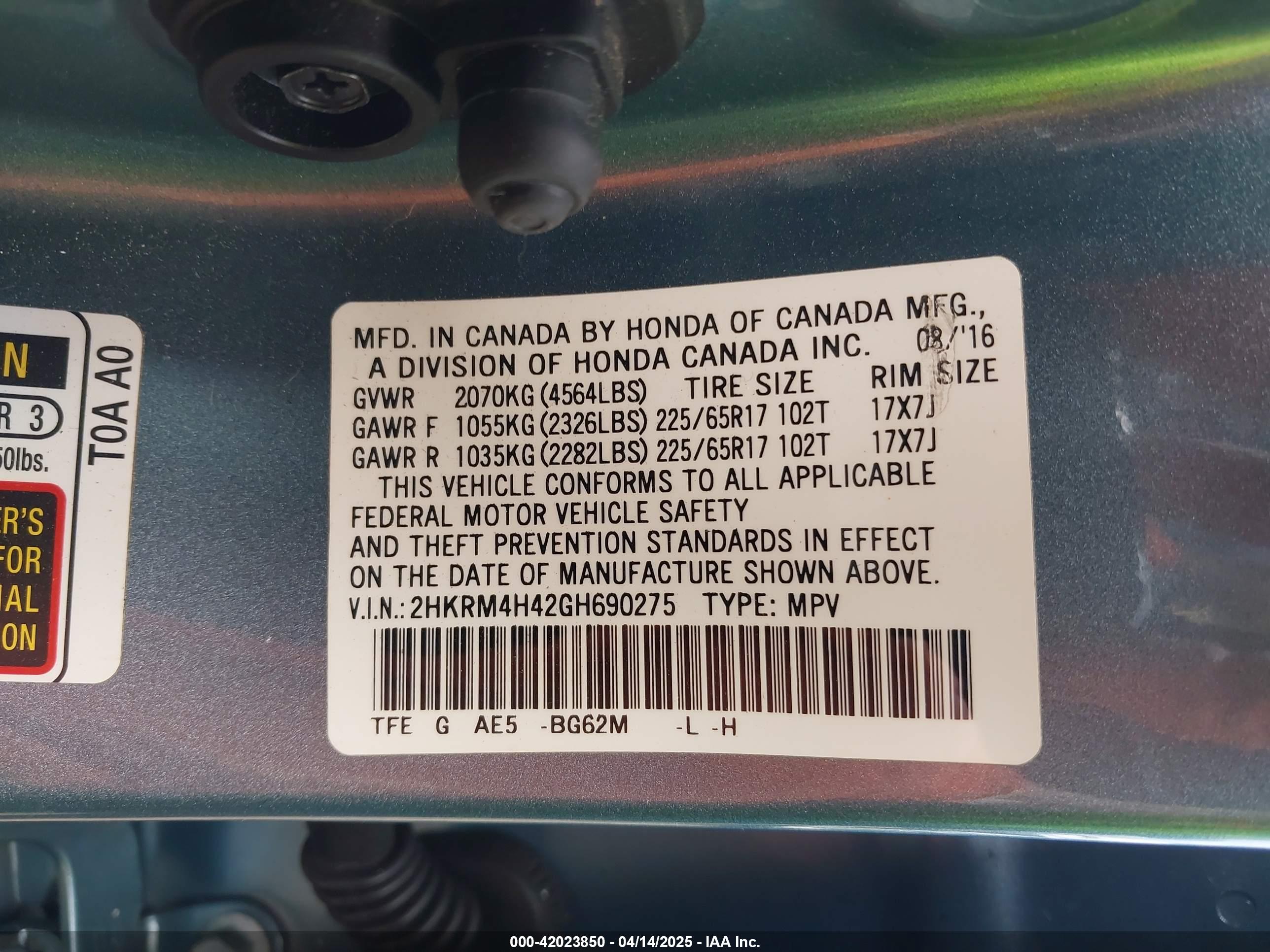 HONDA CR-V image 9