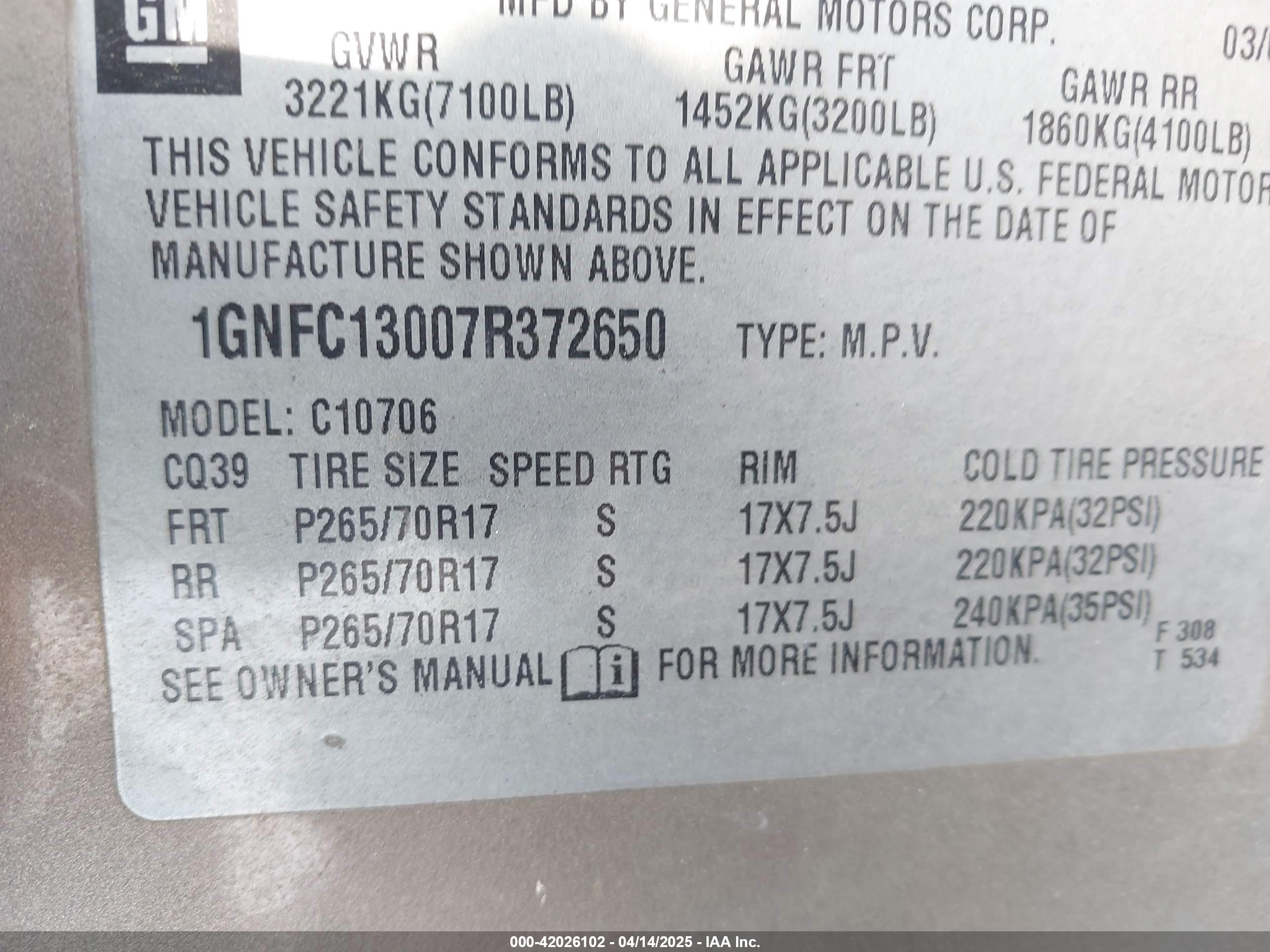 CHEVROLET TAHOE image 9