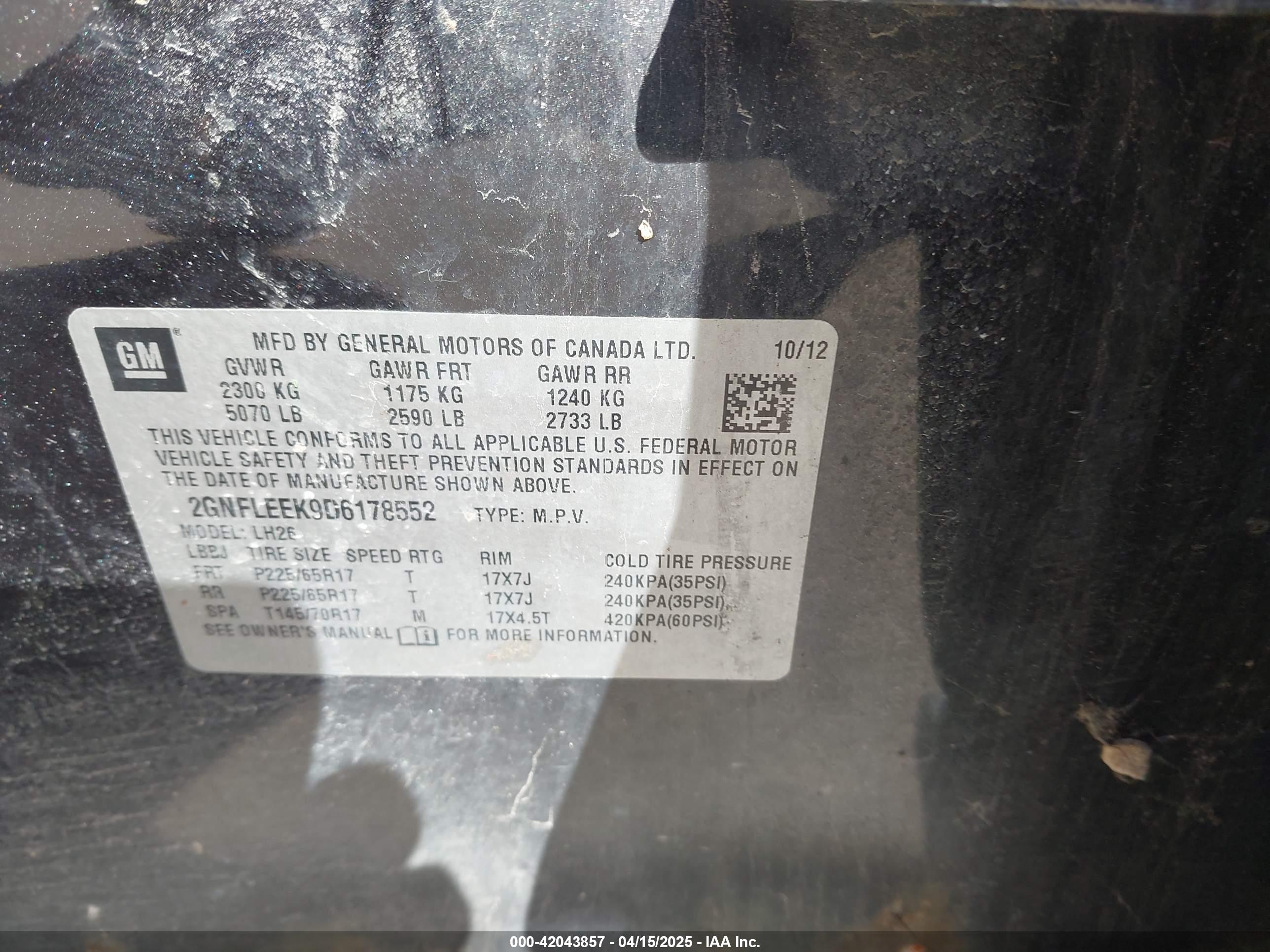 CHEVROLET EQUINOX image 9
