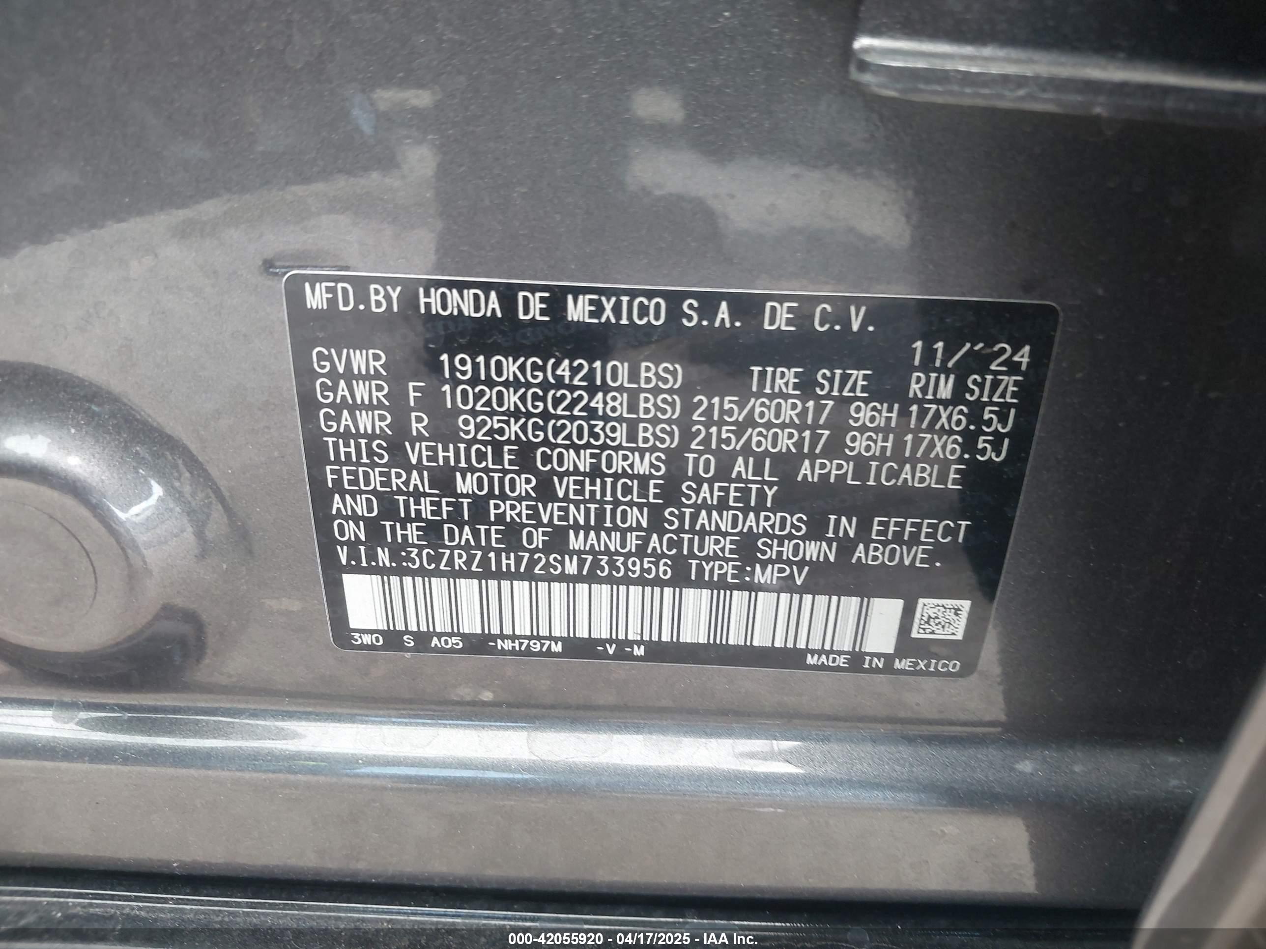 HONDA HR-V image 9