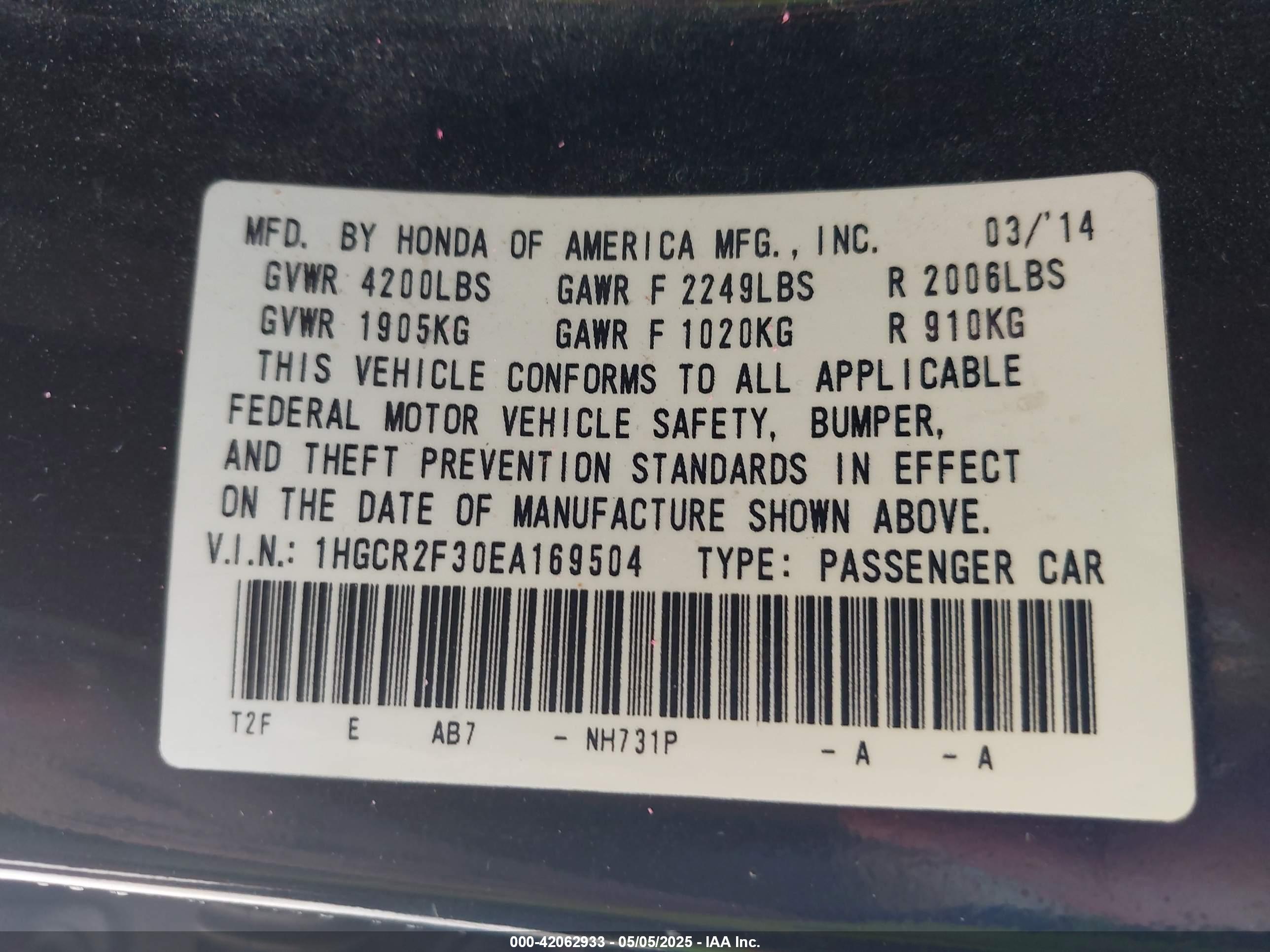 HONDA ACCORD image 9