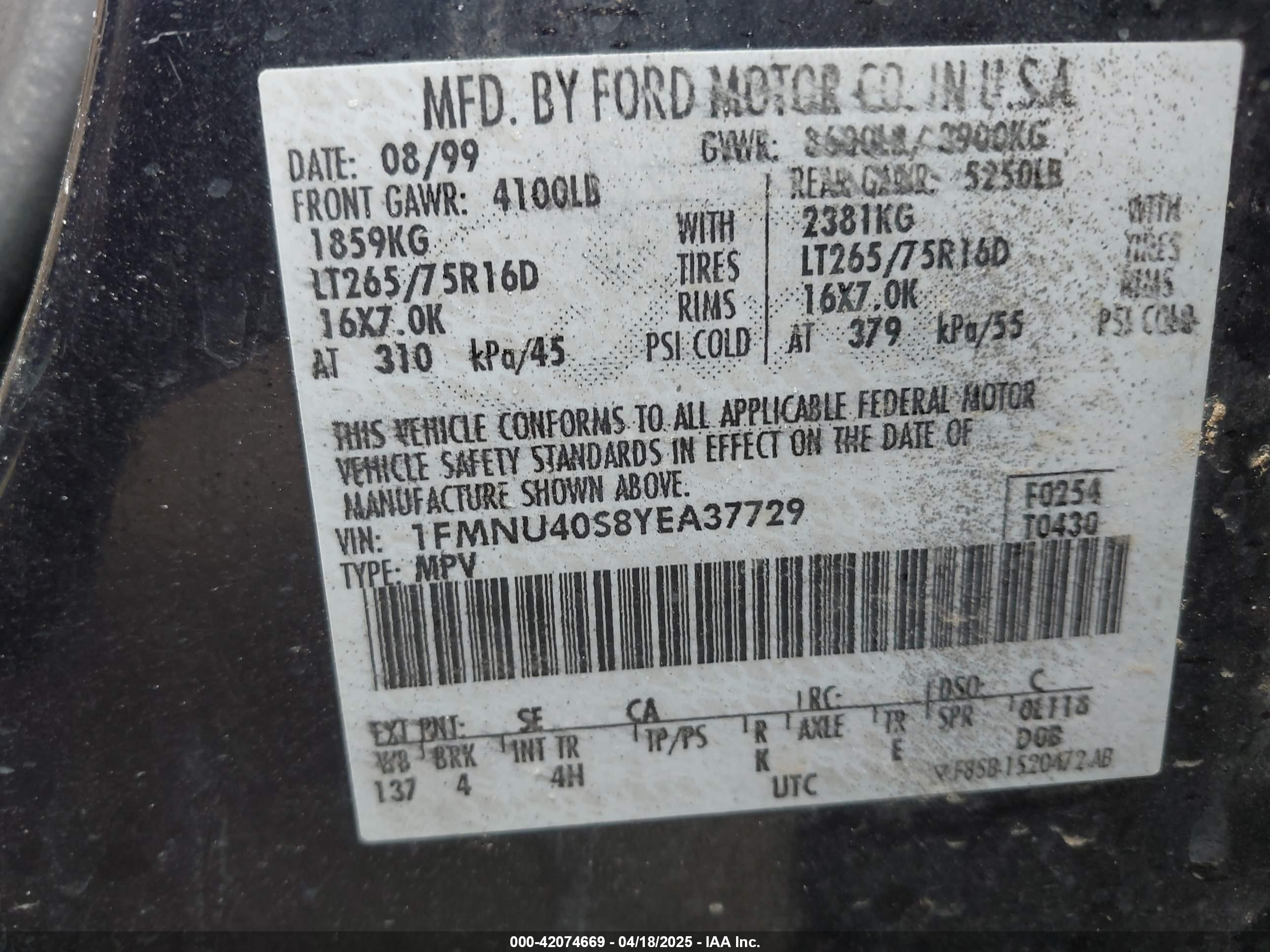 FORD EXCURSION image 9