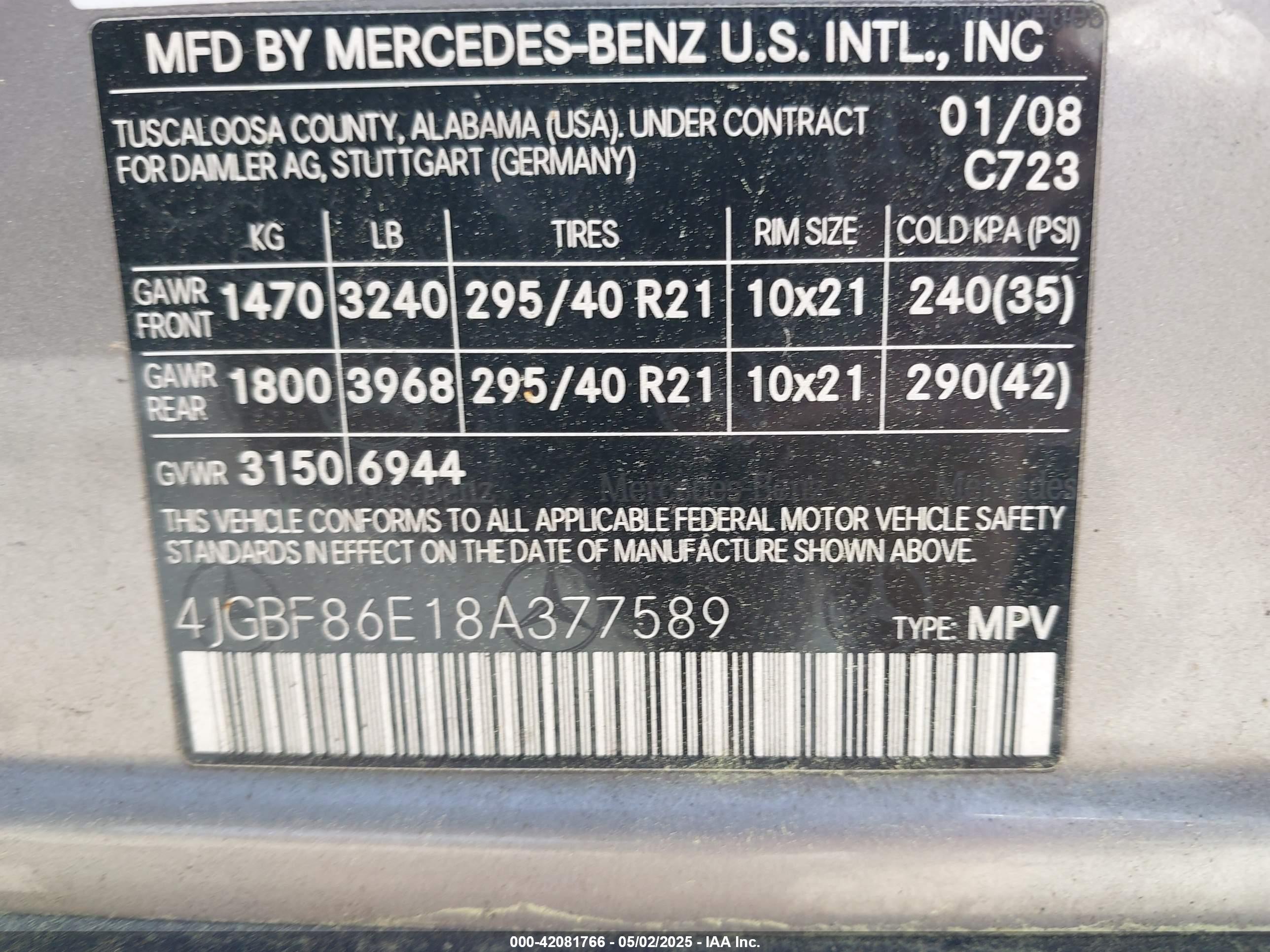 MERCEDES-BENZ GL image 9
