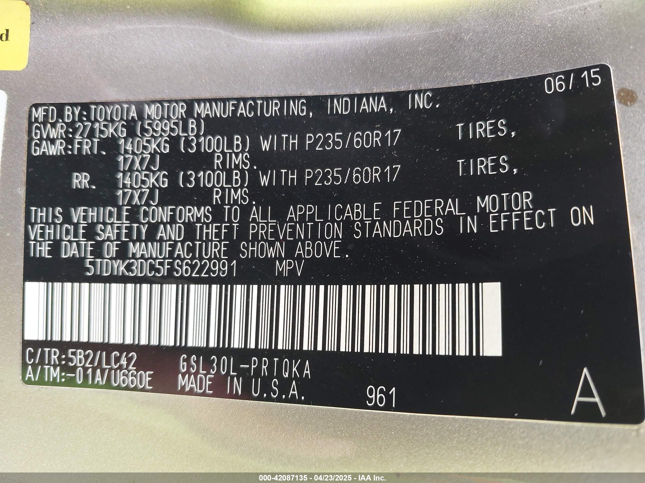 TOYOTA SIENNA image 9