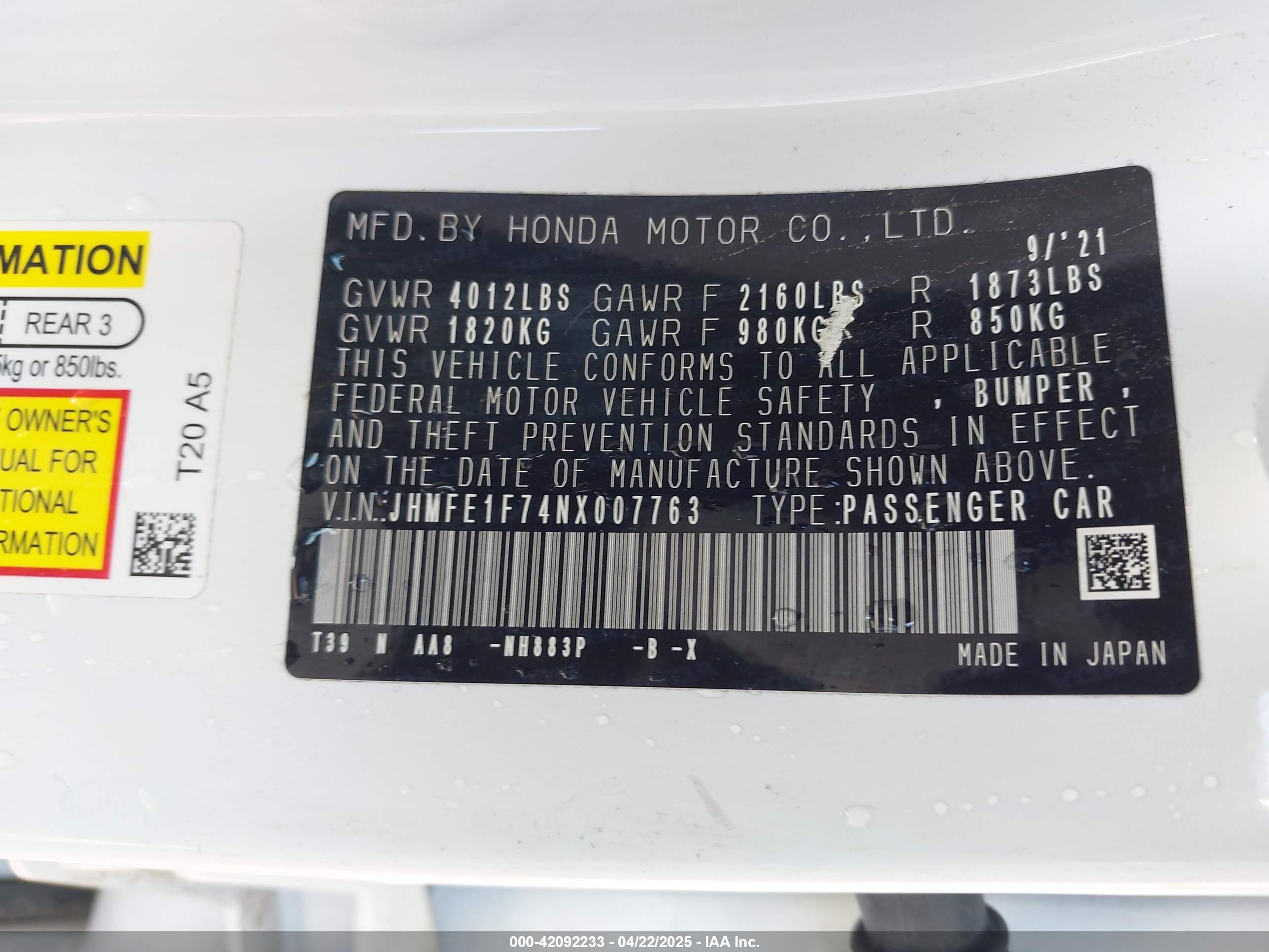 HONDA CIVIC image 9