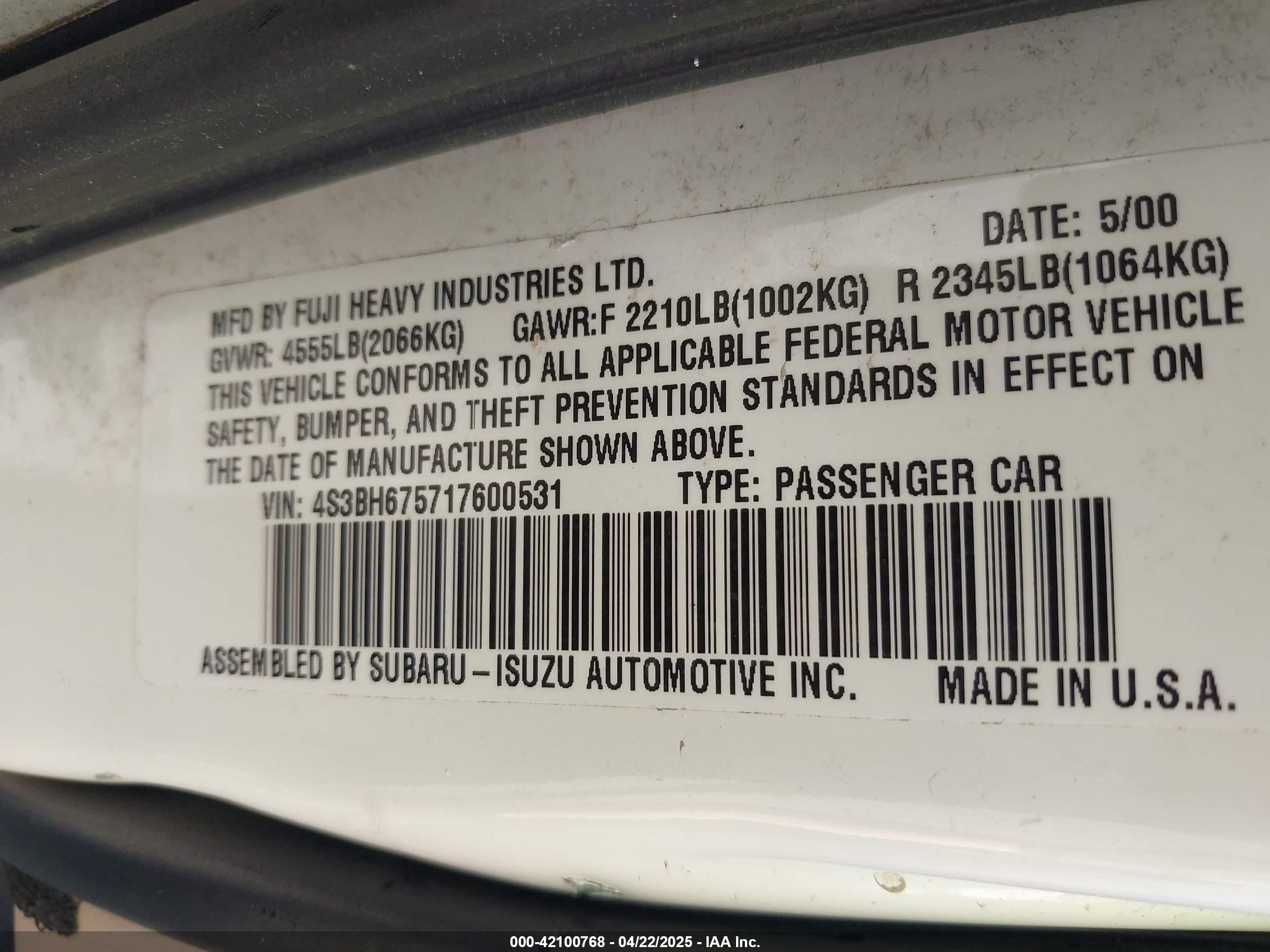 SUBARU OUTBACK image 9