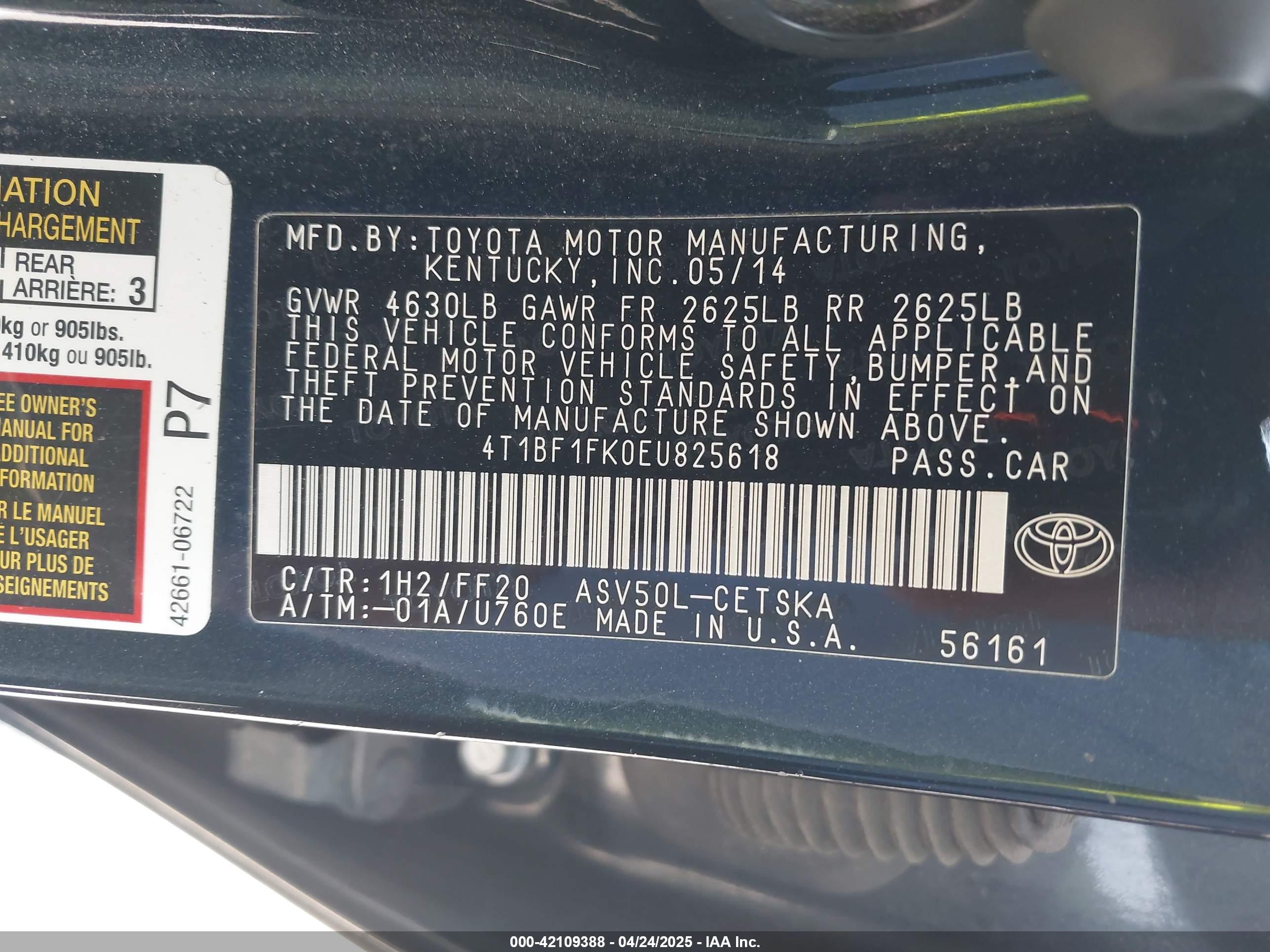 TOYOTA CAMRY image 9