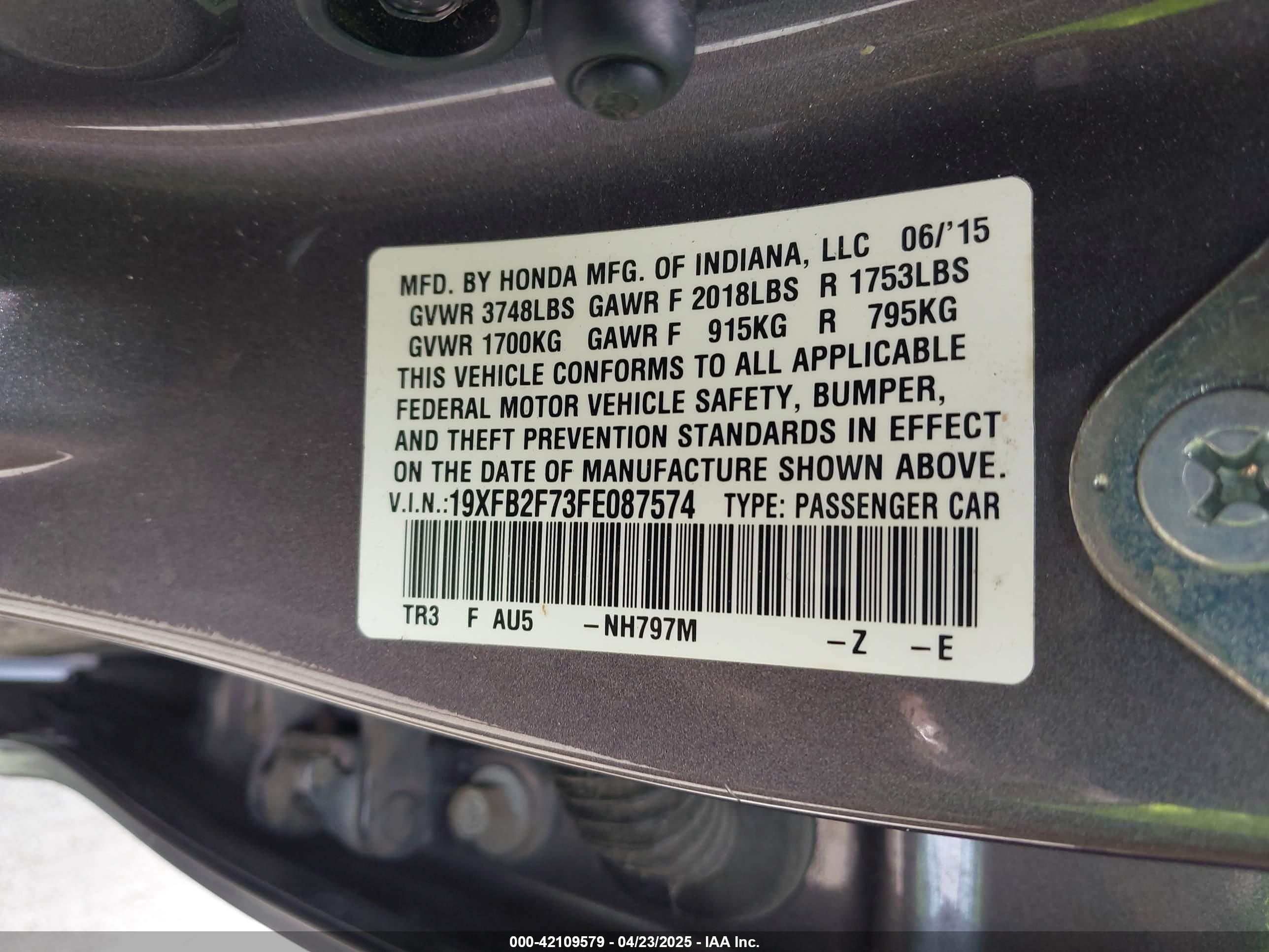 HONDA CIVIC image 9