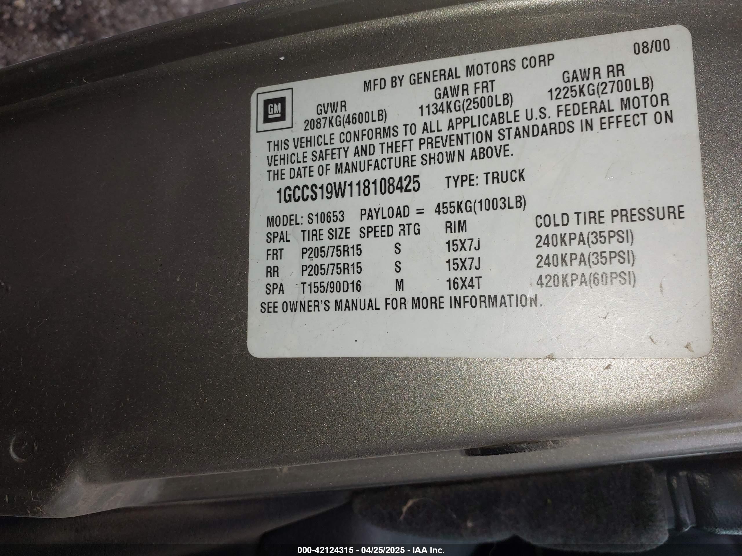 CHEVROLET S-10 image 9