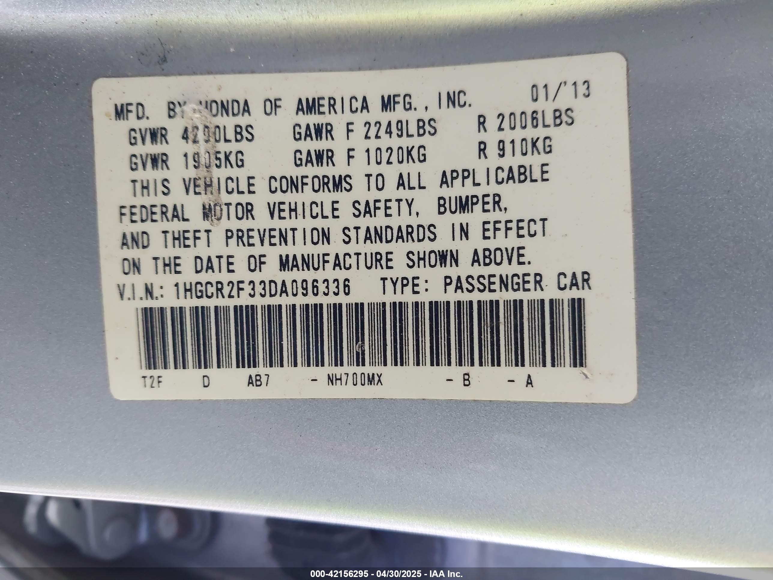 HONDA ACCORD image 9