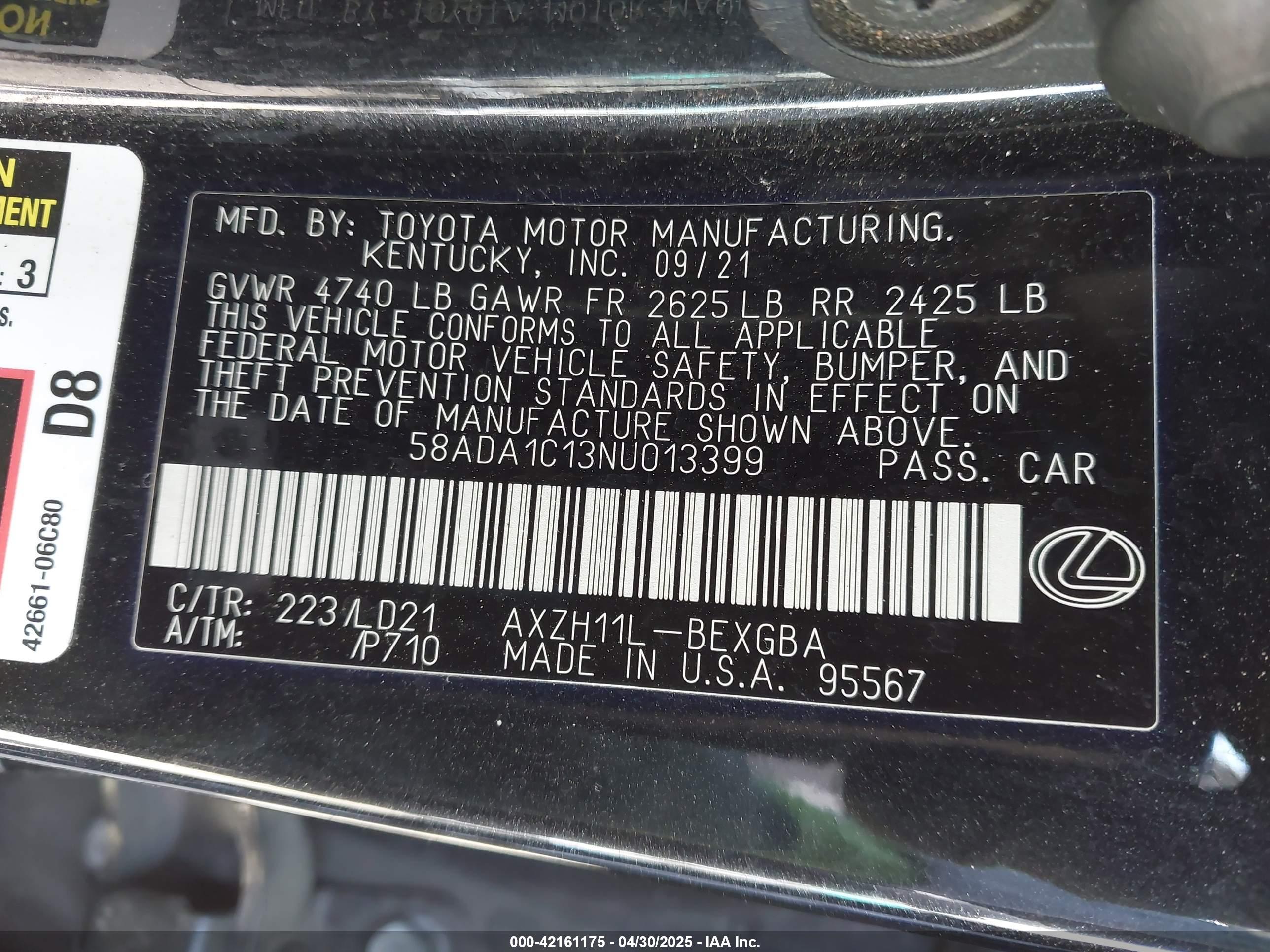 LEXUS ES image 9