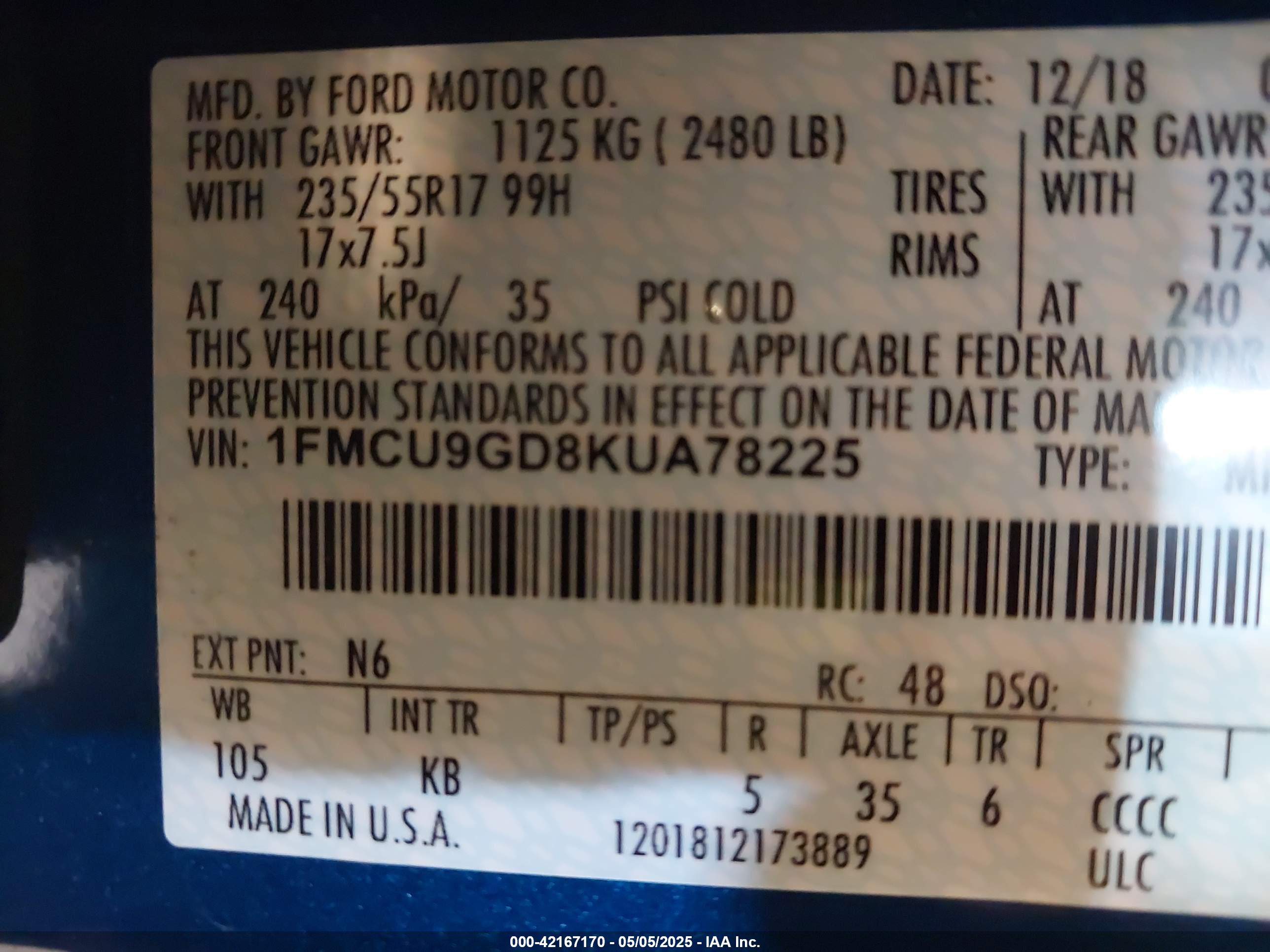 FORD ESCAPE image 9