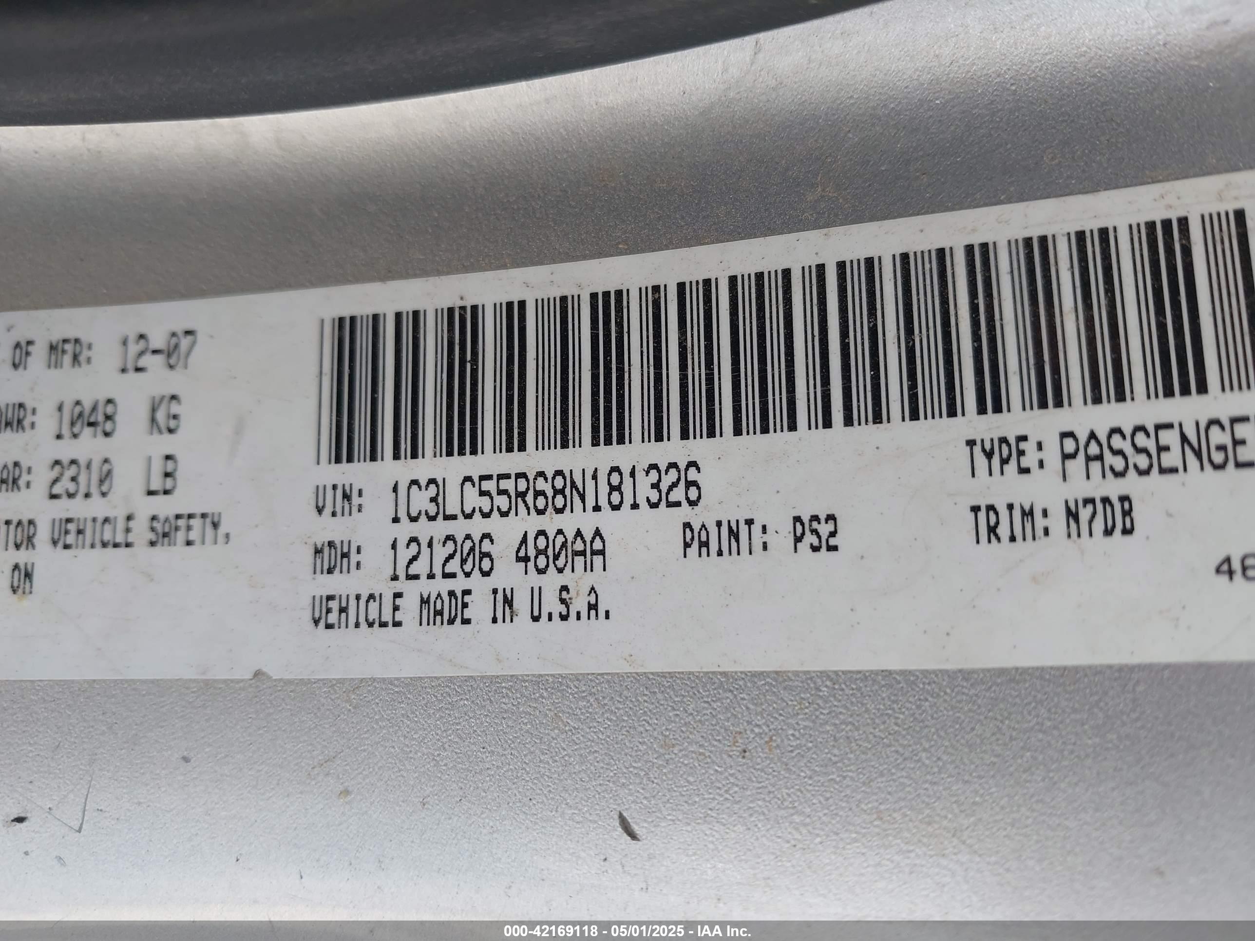 CHRYSLER SEBRING image 9