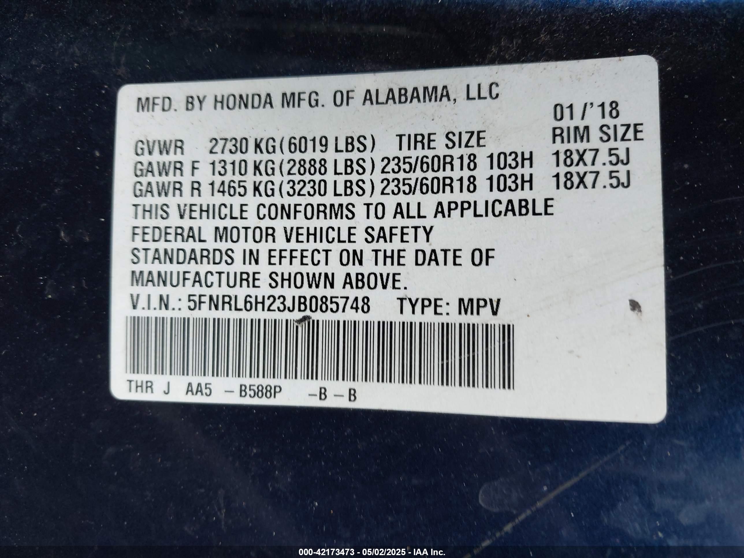 HONDA ODYSSEY image 9